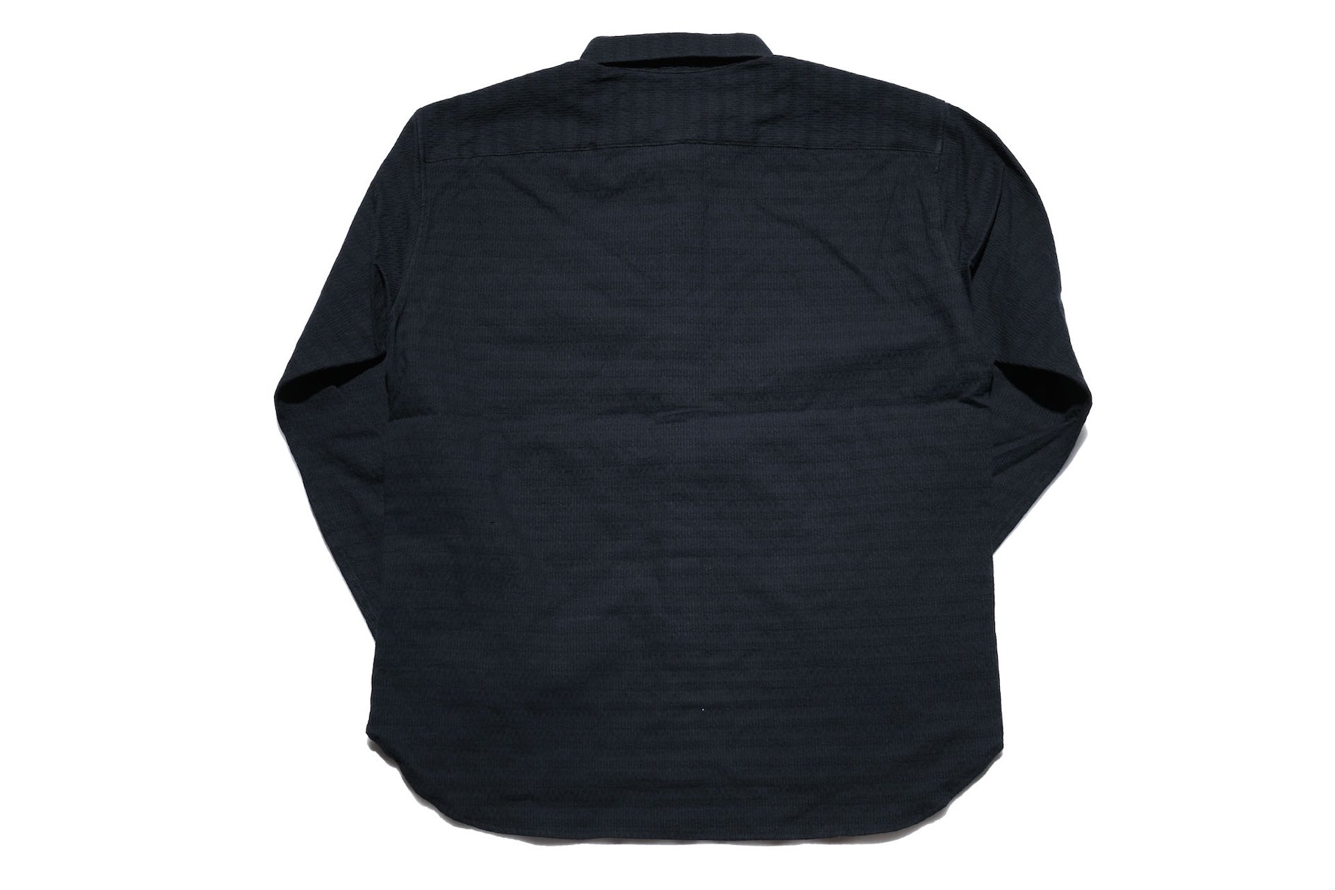 MOMOTARO JEANS 12oz "Stellar" Jacquard Sashiko Oxford Shirt (Black)