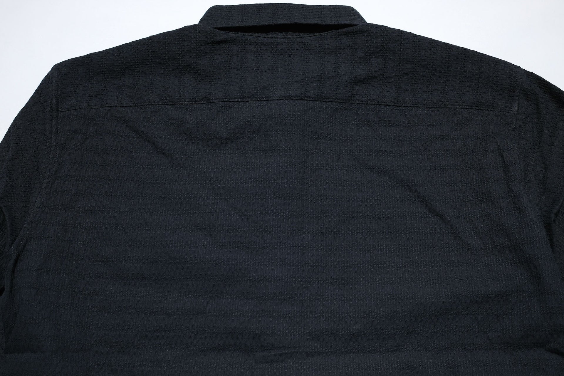 MOMOTARO JEANS 12oz "Stellar" Jacquard Sashiko Oxford Shirt (Black)