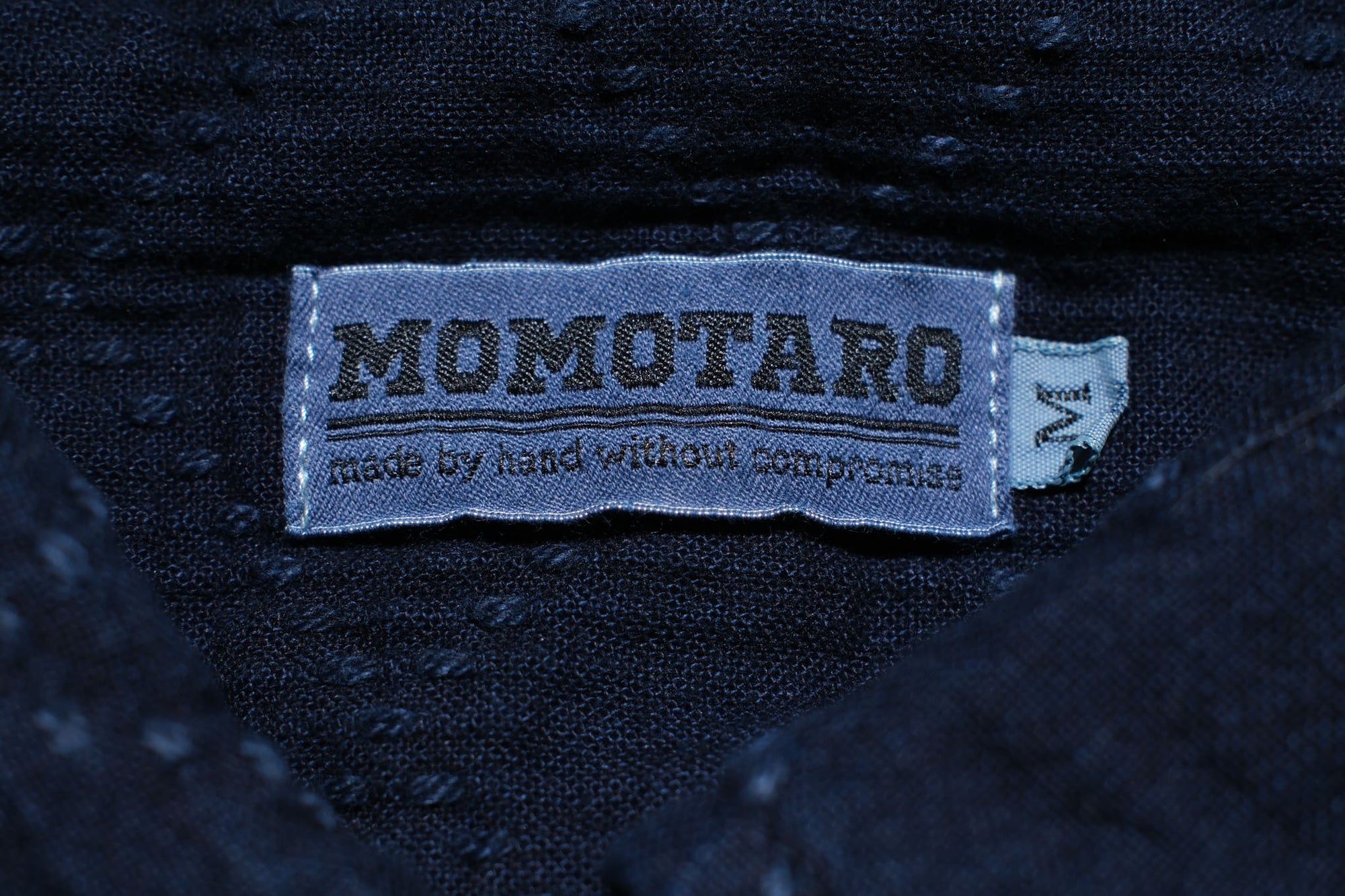 MOMOTARO JEANS 14oz Indigo Dyed "Diamond" Sashiko Oxford Shirt