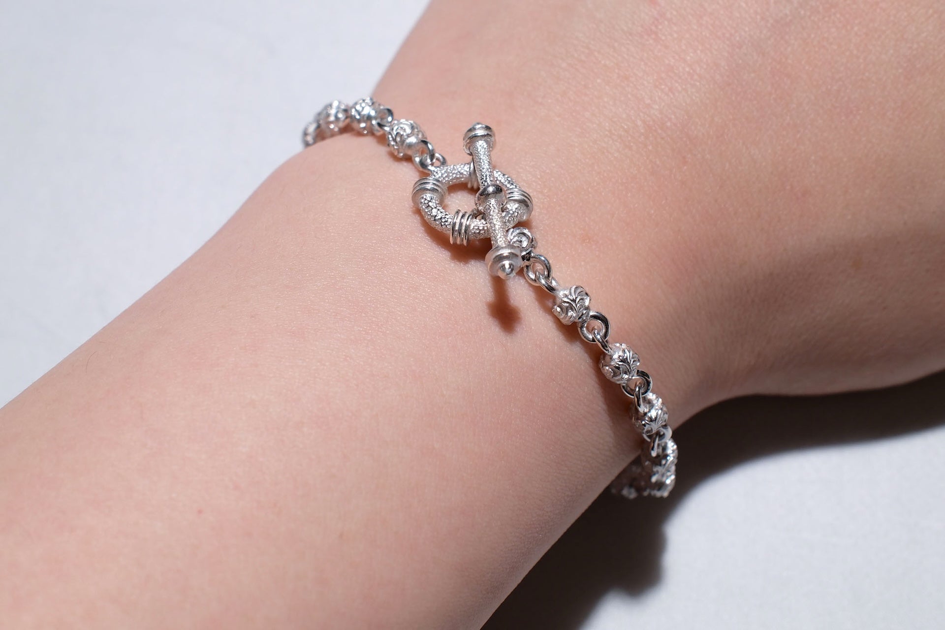 Legend "Flora Sphere" Silver Bracelet (B-129)
