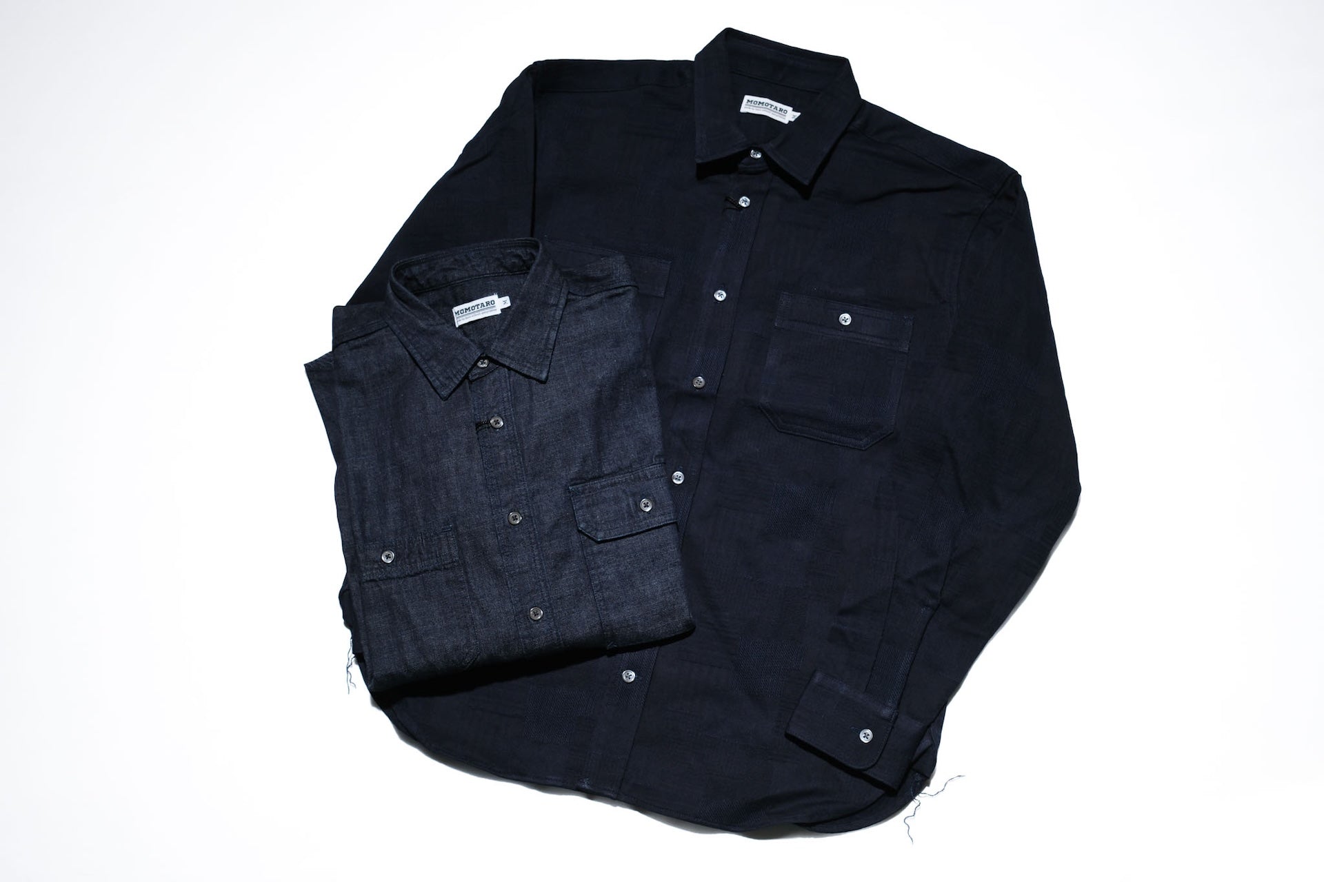 MOMOTARO JEANS 8oz Indigo Dyed Selvage Denim Workshirt