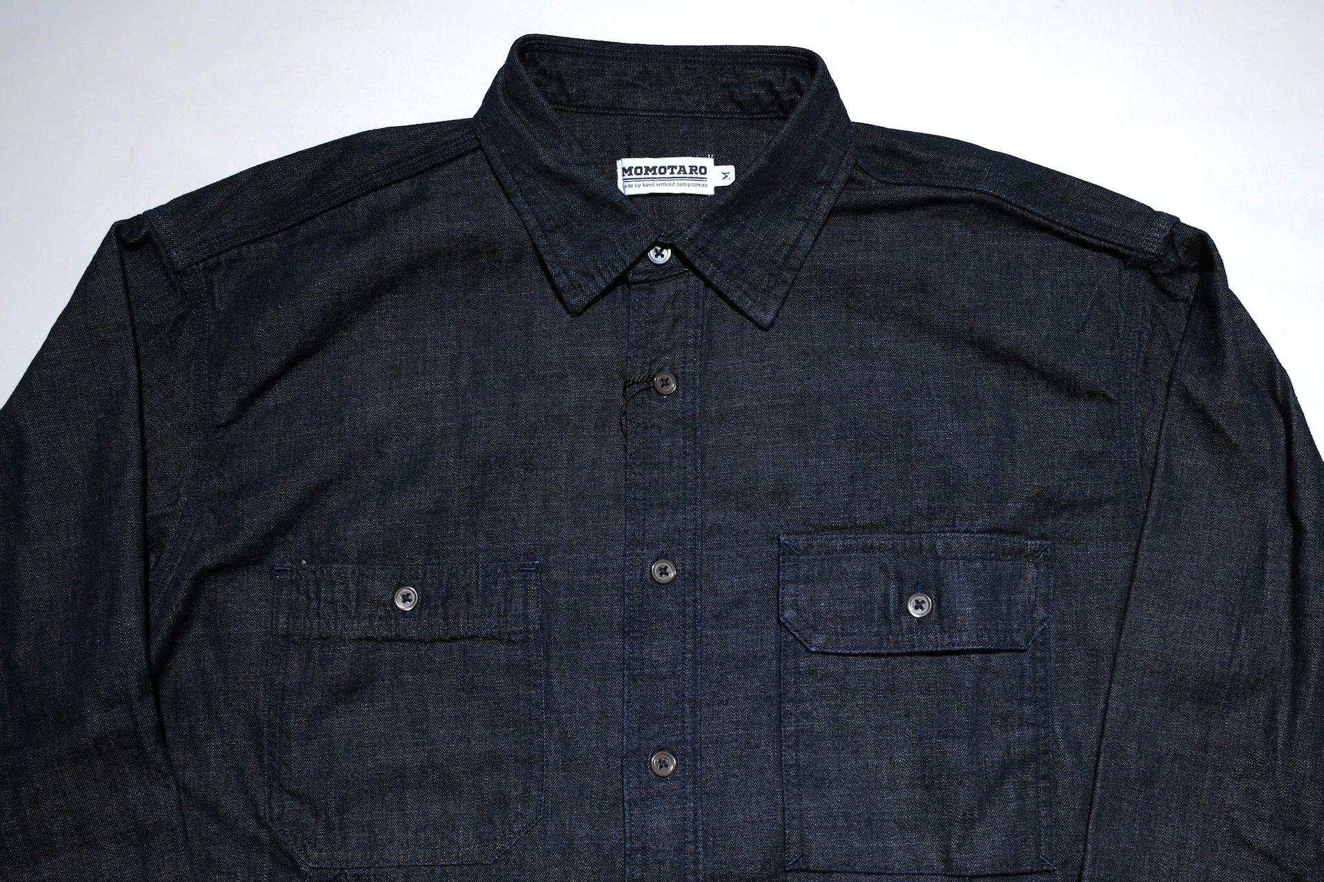 MOMOTARO JEANS 8oz Indigo Dyed Selvage Denim Workshirt