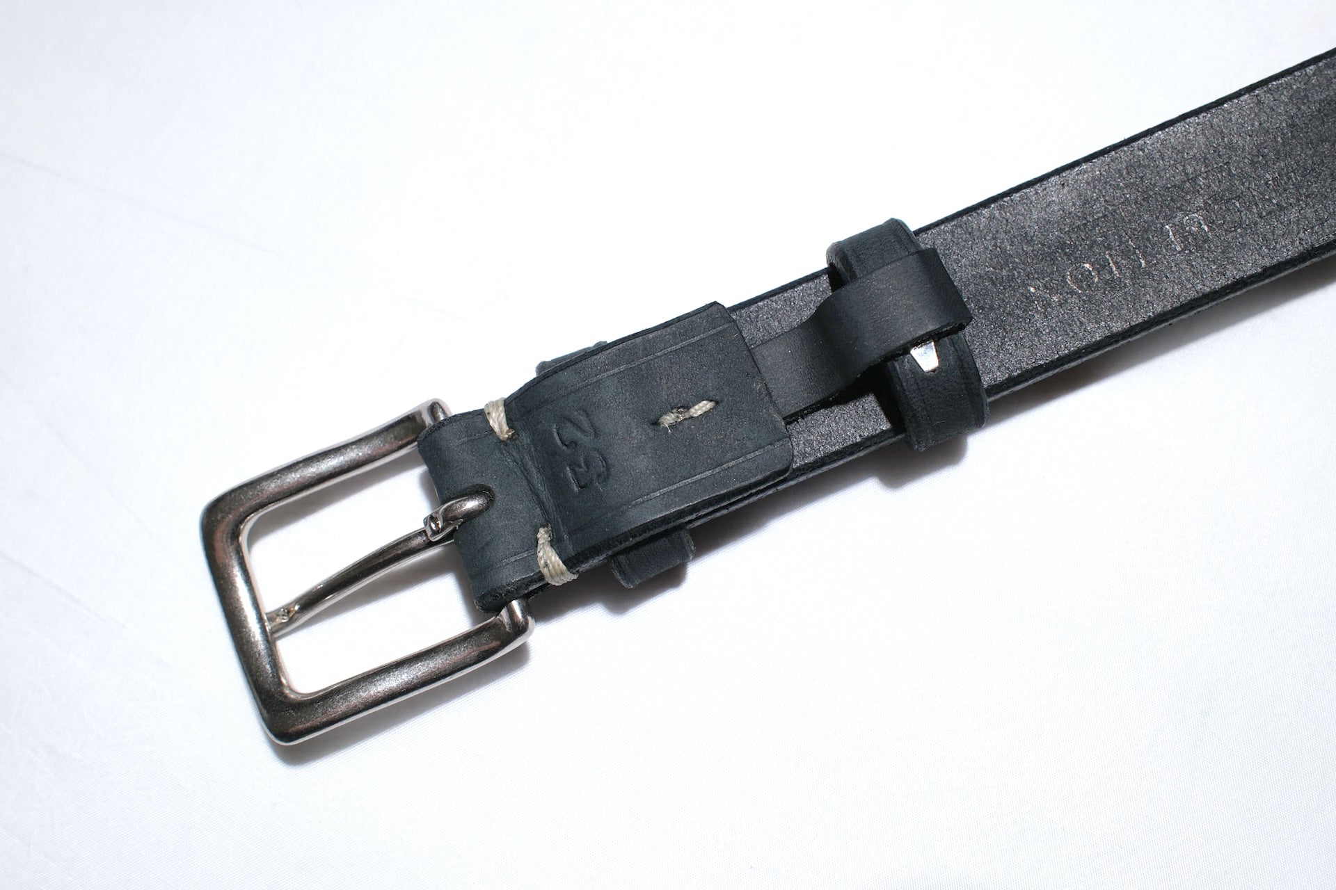 Inception by Accel Company "Benz Cowhide" Narrow Belt (Black)