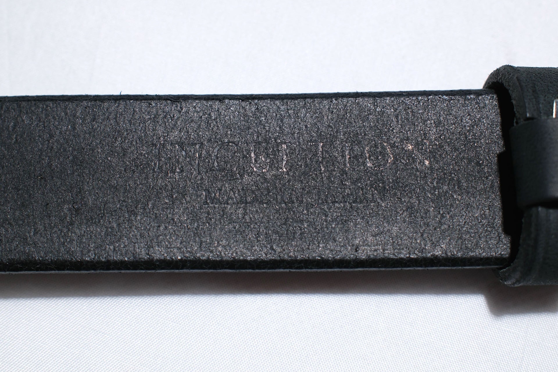 Inception by Accel Company "Benz Cowhide" Narrow Belt (Black)