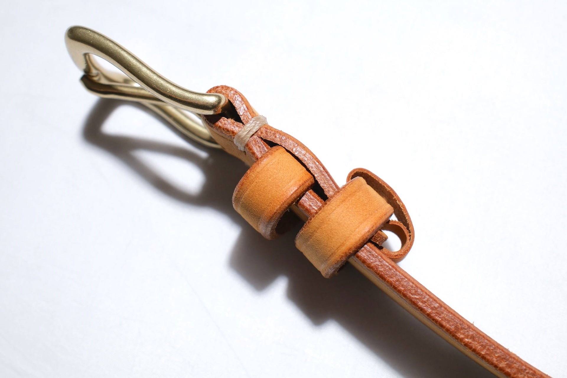 Inception by Accel Company "Benz Cowhide" Narrow Belt (Camel)