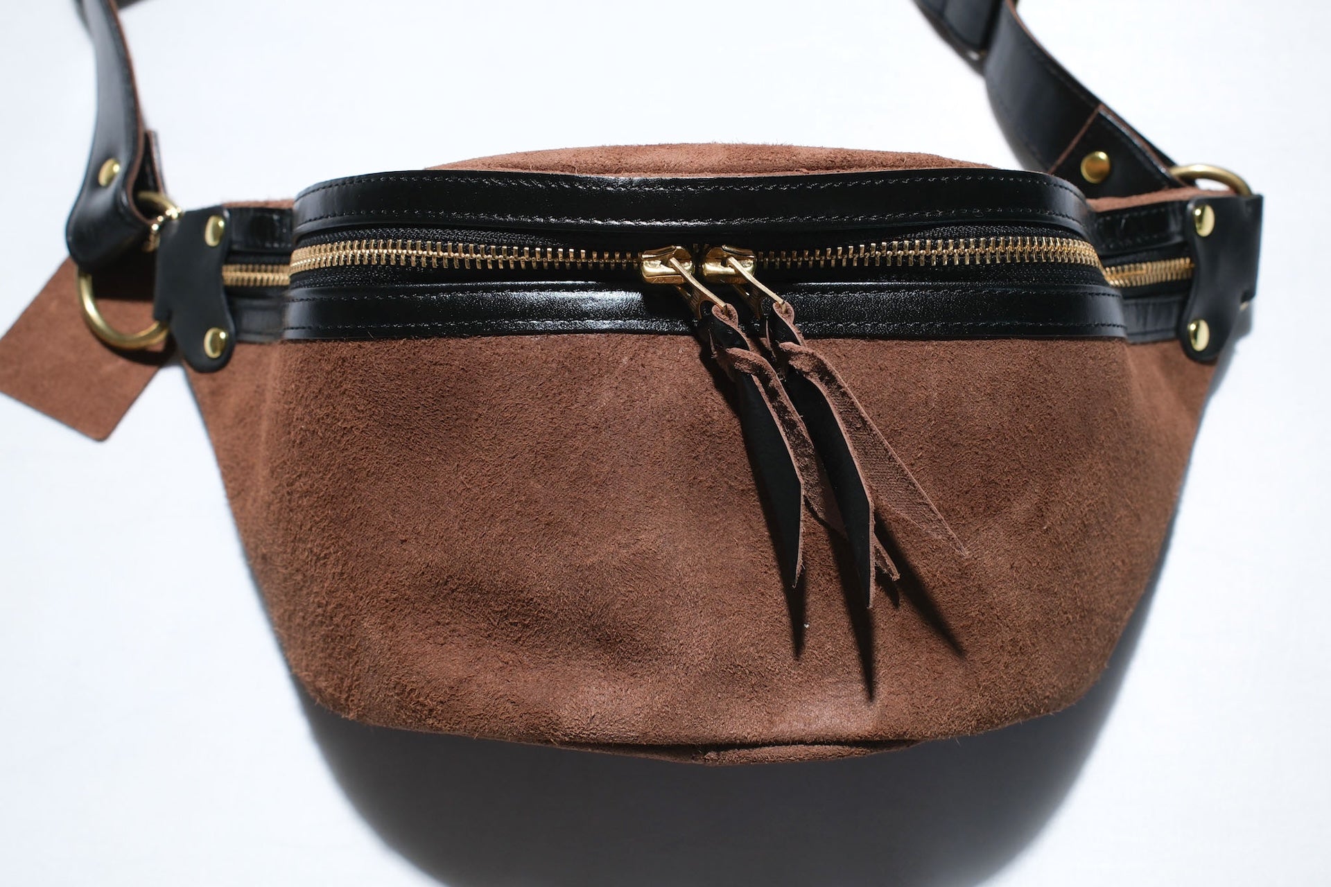 Inception by Accel Co. Rough Out Horsebutt "Funky" Shoulder Bag (Chocolate Brown)