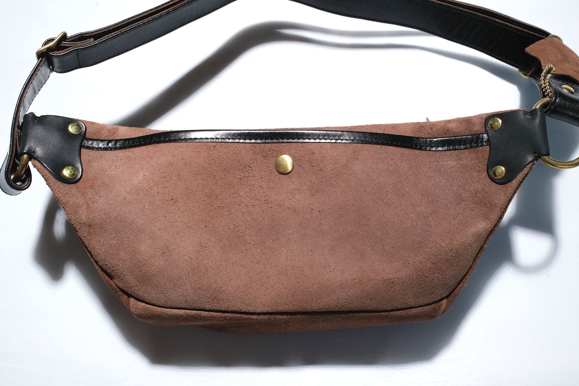 Inception by Accel Co. Rough Out Horsebutt "Funky" Shoulder Bag (Chocolate Brown)