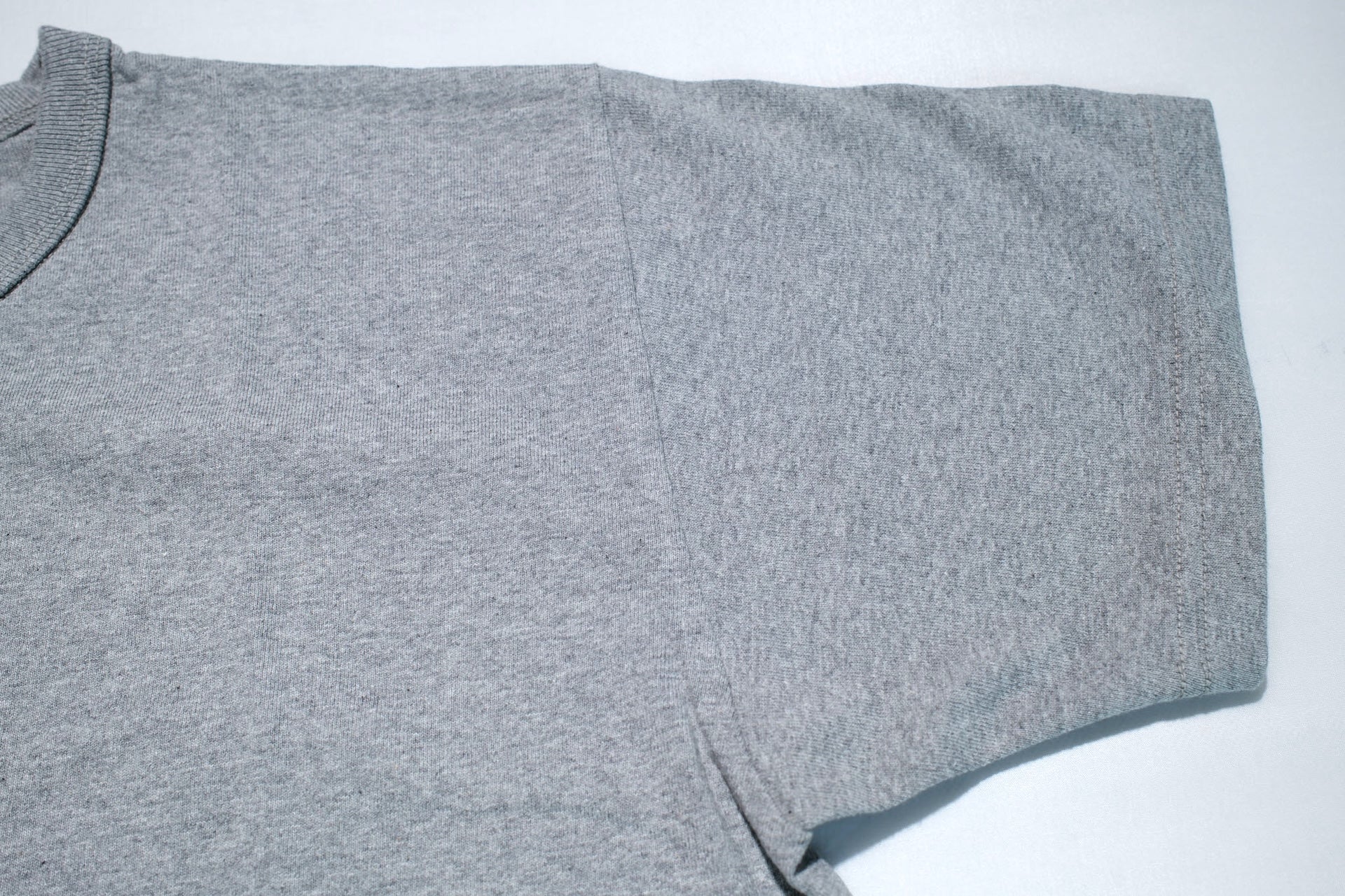 Samurai 8.5oz Loopwheeled "Overseas-Edition" Plain Tee (Heather Grey)