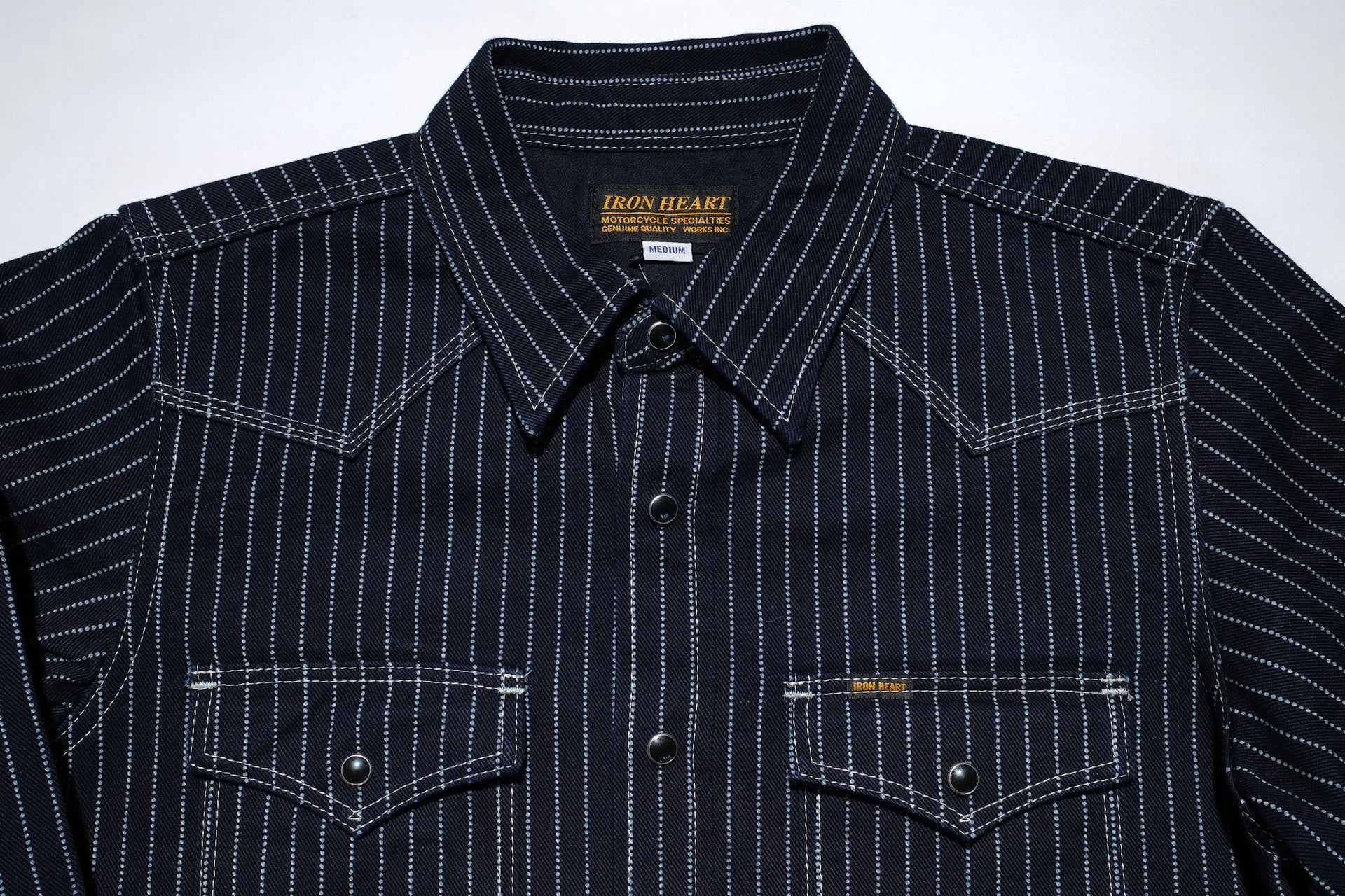 Iron Heart 12oz Wabash Western Shirt (Indigo)