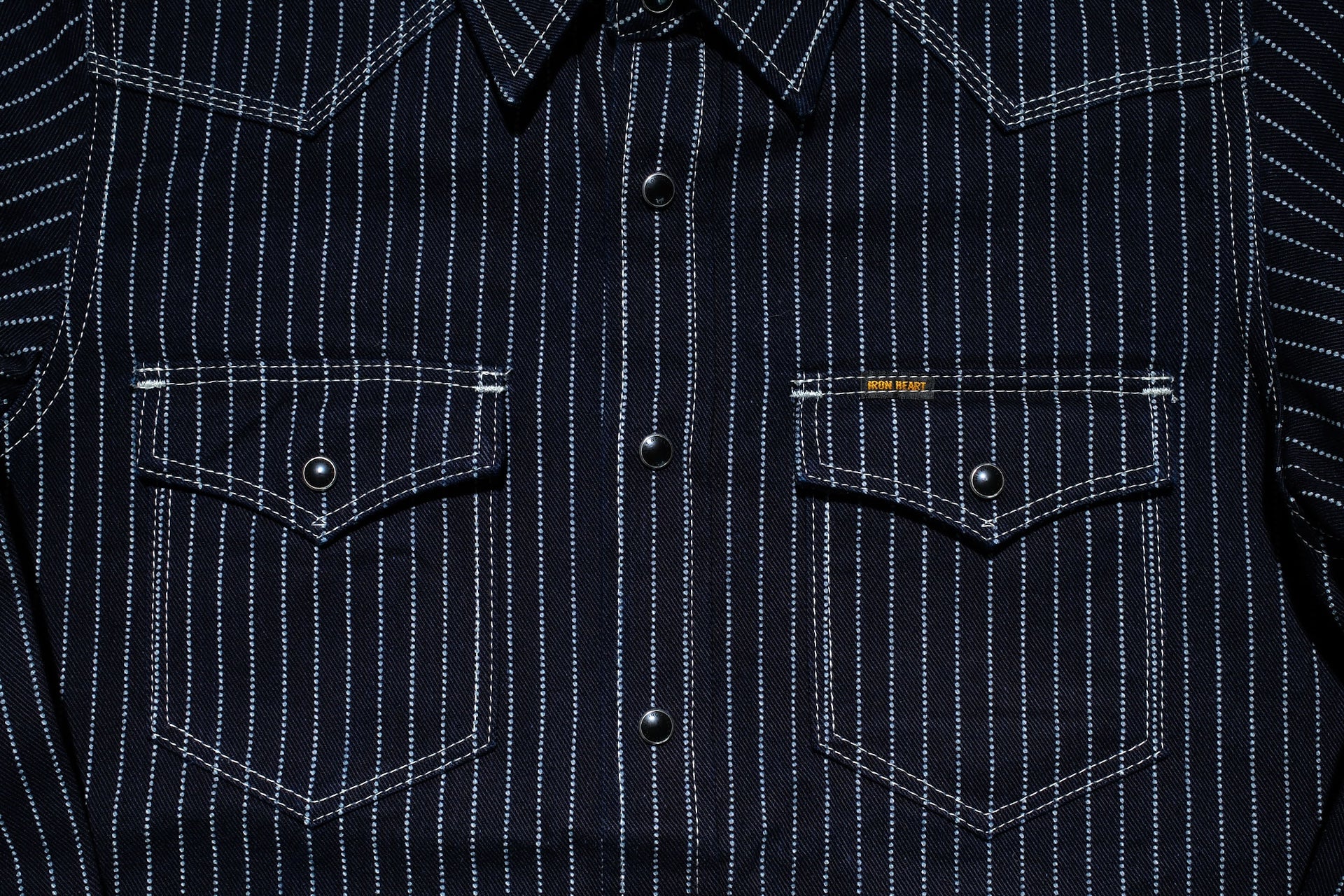 Iron Heart 12oz Wabash Western Shirt (Indigo)