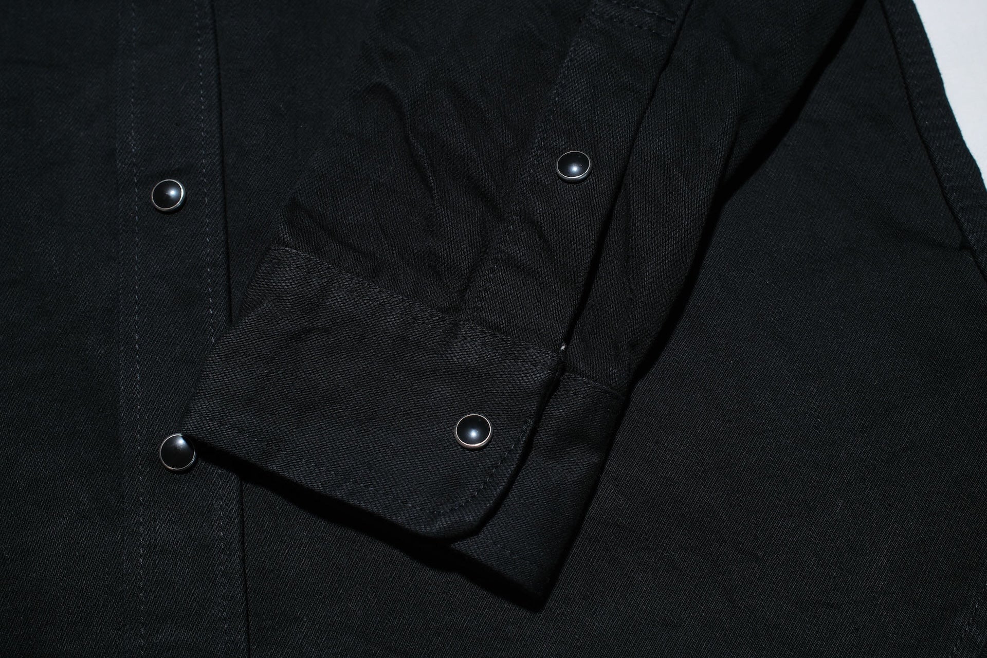 Iron Heart 12oz "Johnny Cash" Black Selvage Denim Work Shirt