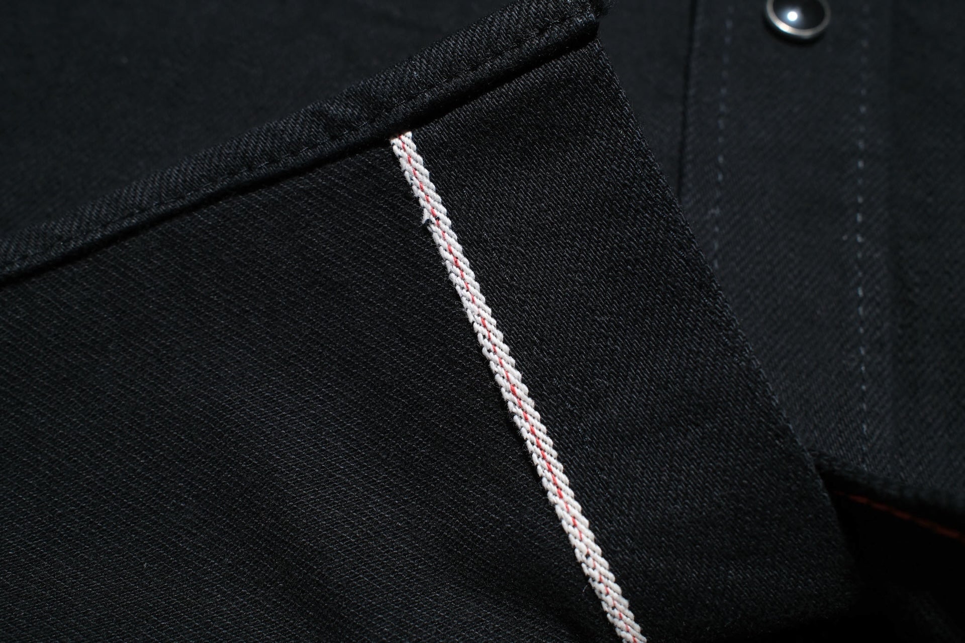 Iron Heart 12oz "Johnny Cash" Black Selvage Denim Work Shirt