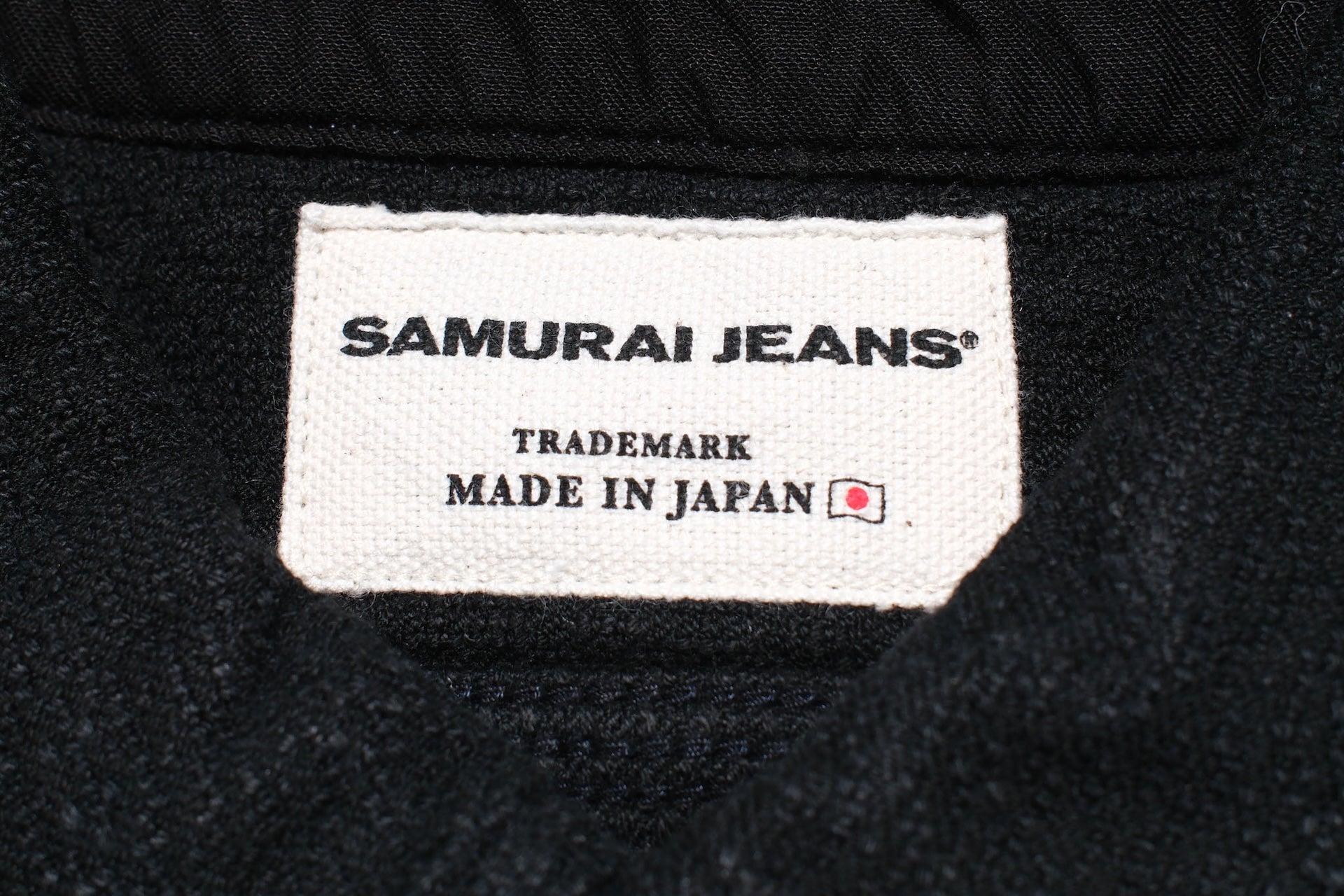 Samurai “Ultimate Black” Sashiko Flannel Workshirt (Oversea Edition)