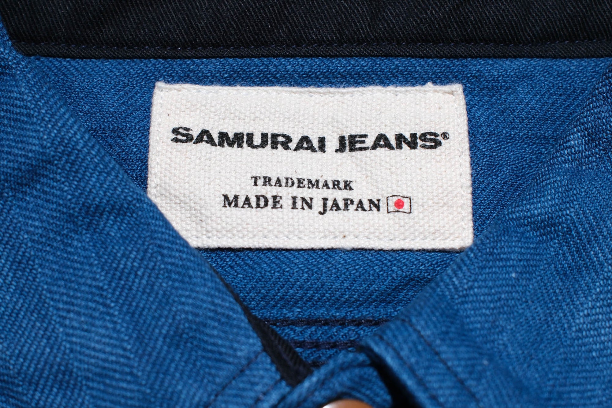 Samurai 10oz Natural Indigo Dyed HBT Work Shirt