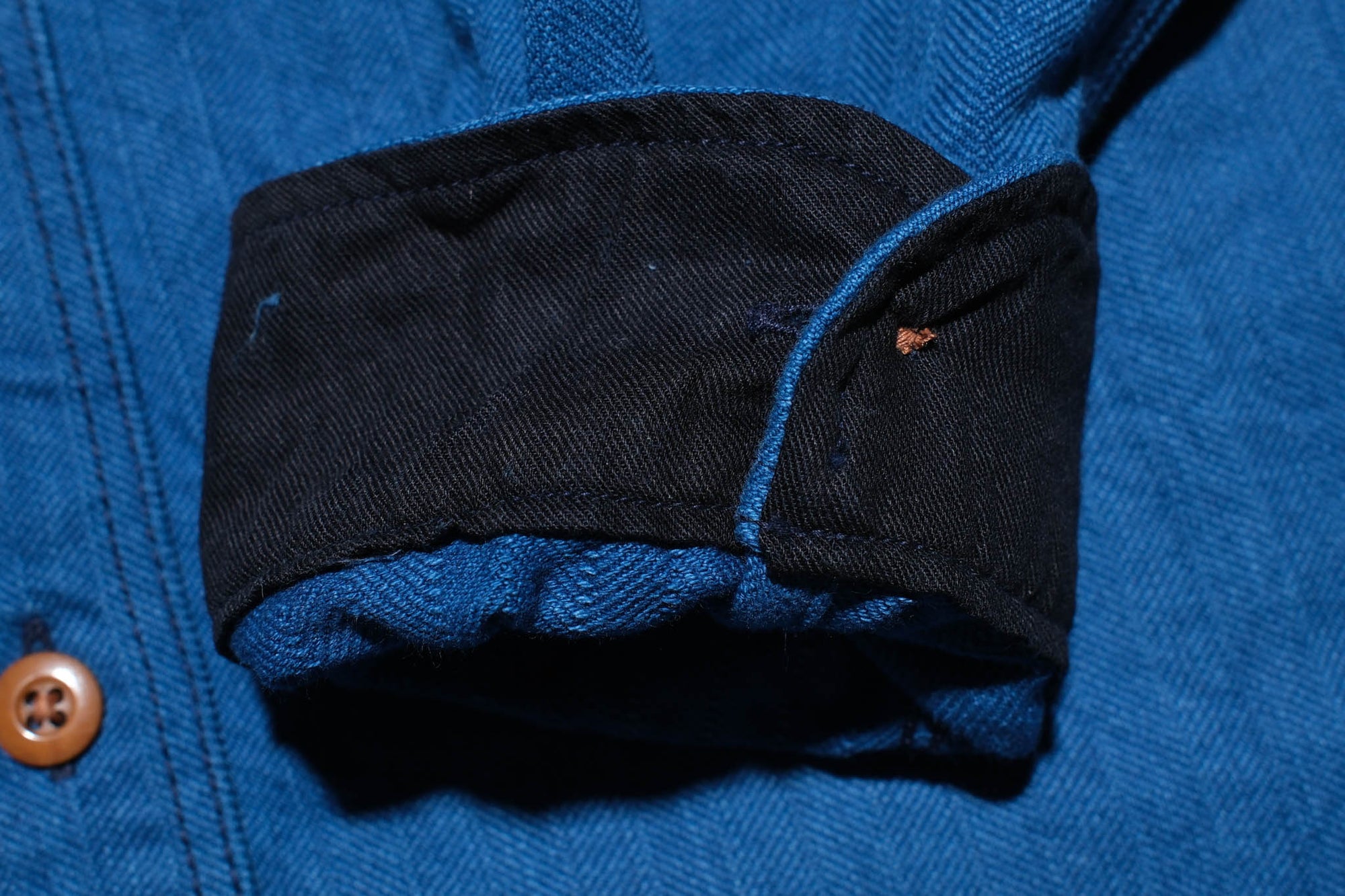 Samurai 10oz Natural Indigo Dyed HBT Work Shirt