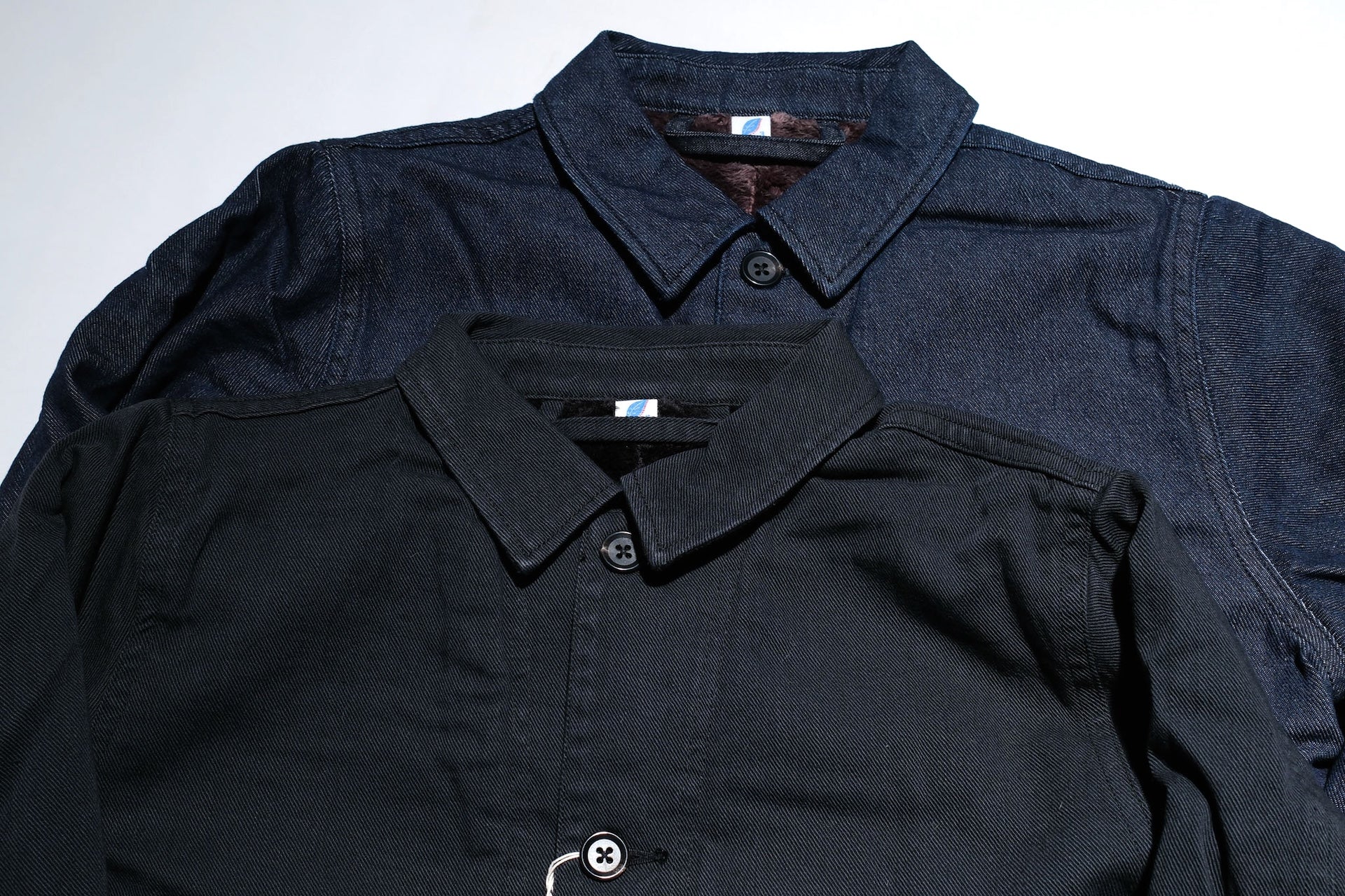 Pure Blue Japan Denim BOA Jacket (Black)