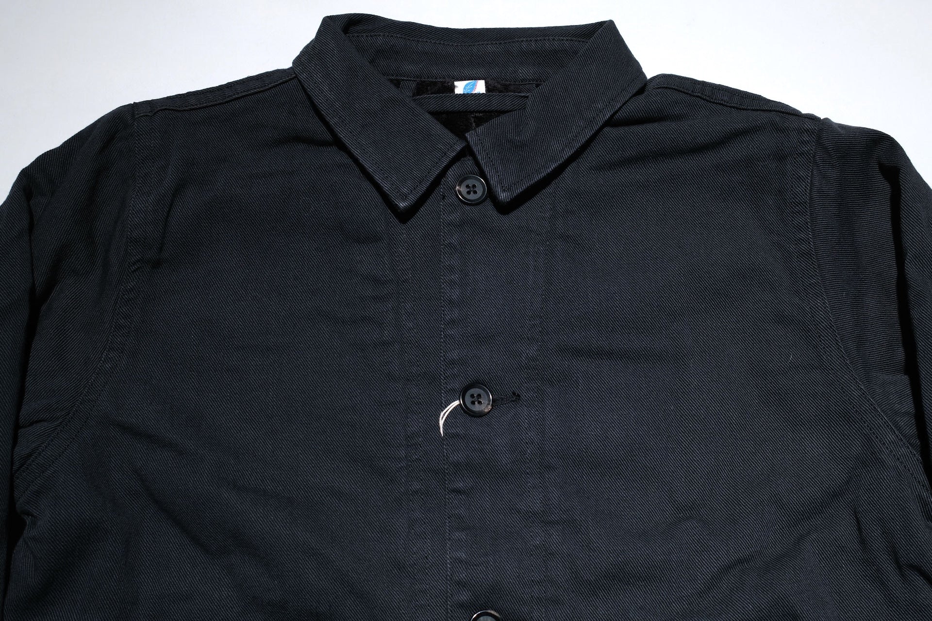 Pure Blue Japan Denim BOA Jacket (Black)