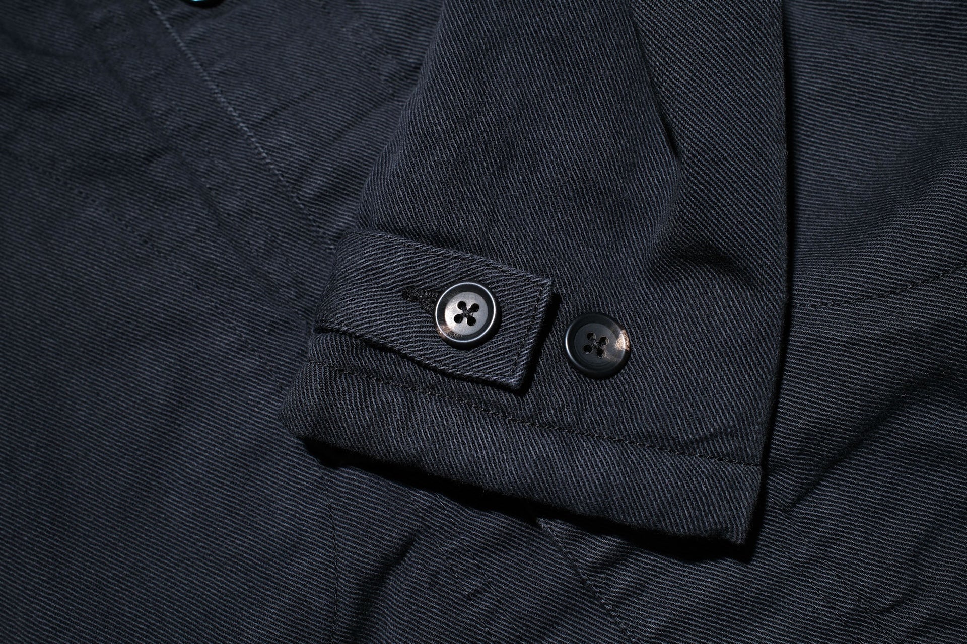 Pure Blue Japan Denim BOA Jacket (Black)