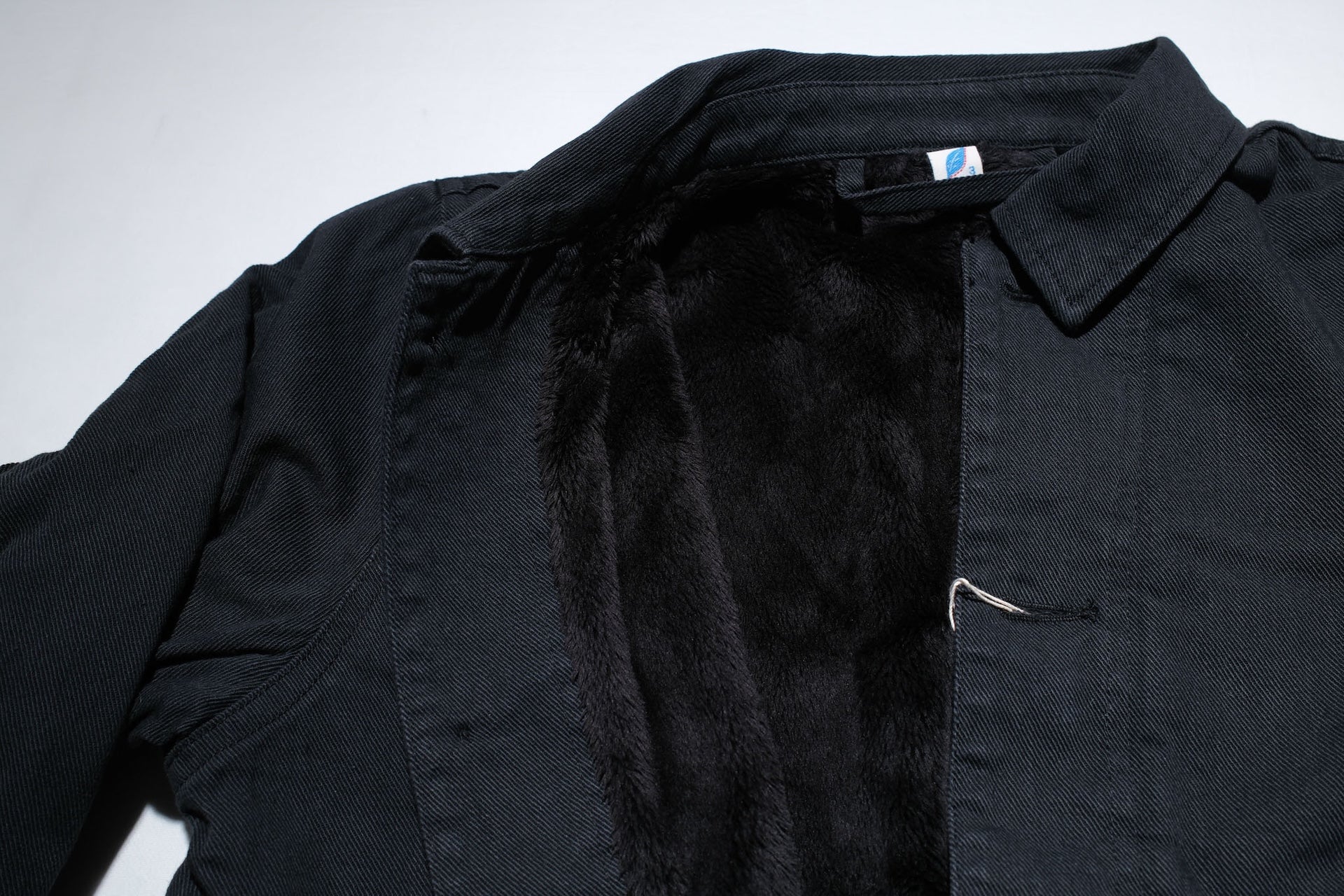 Pure Blue Japan Denim BOA Jacket (Black)