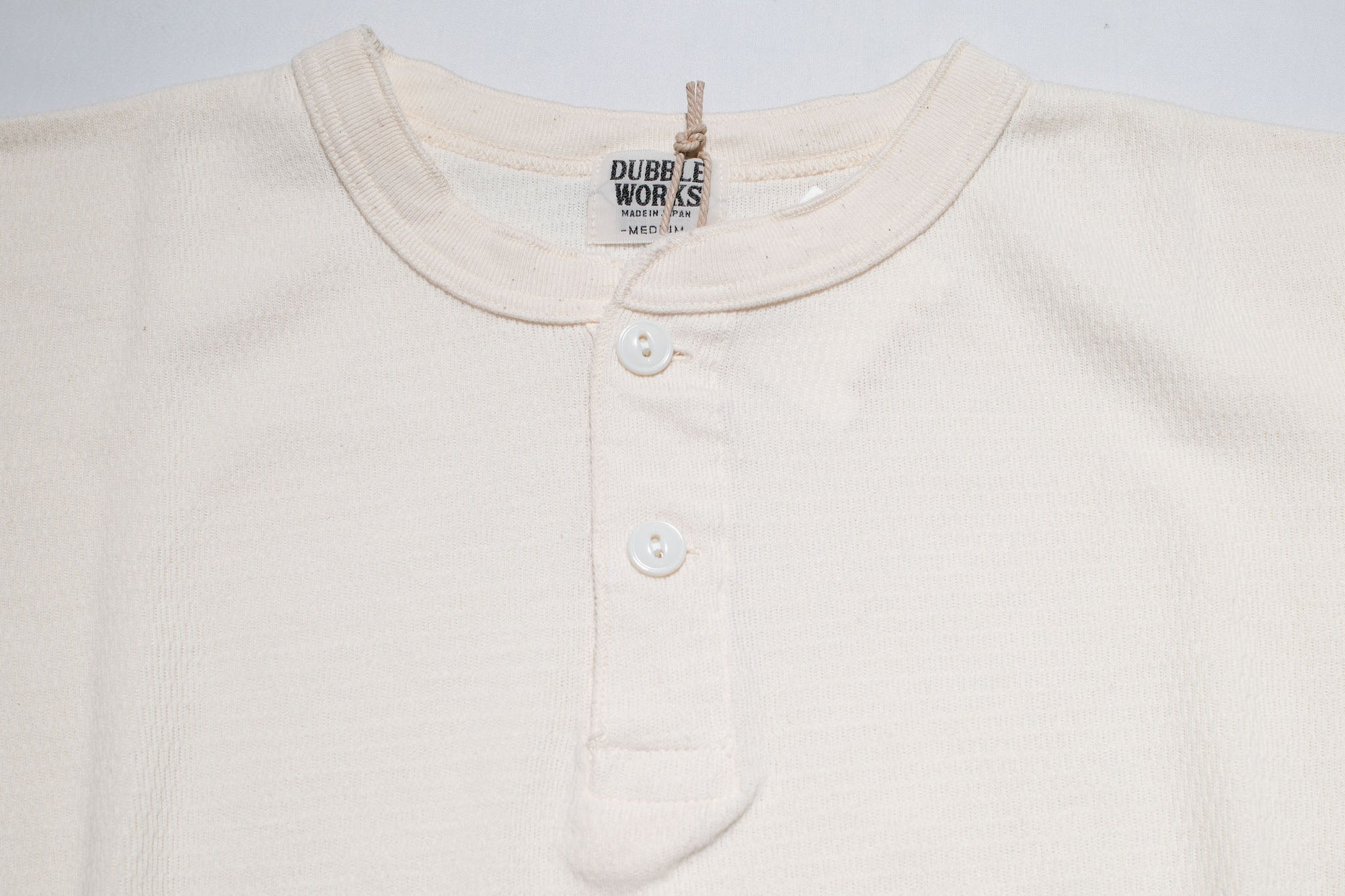 Dubble Works "Standard" L/S Henley Thermal (White)
