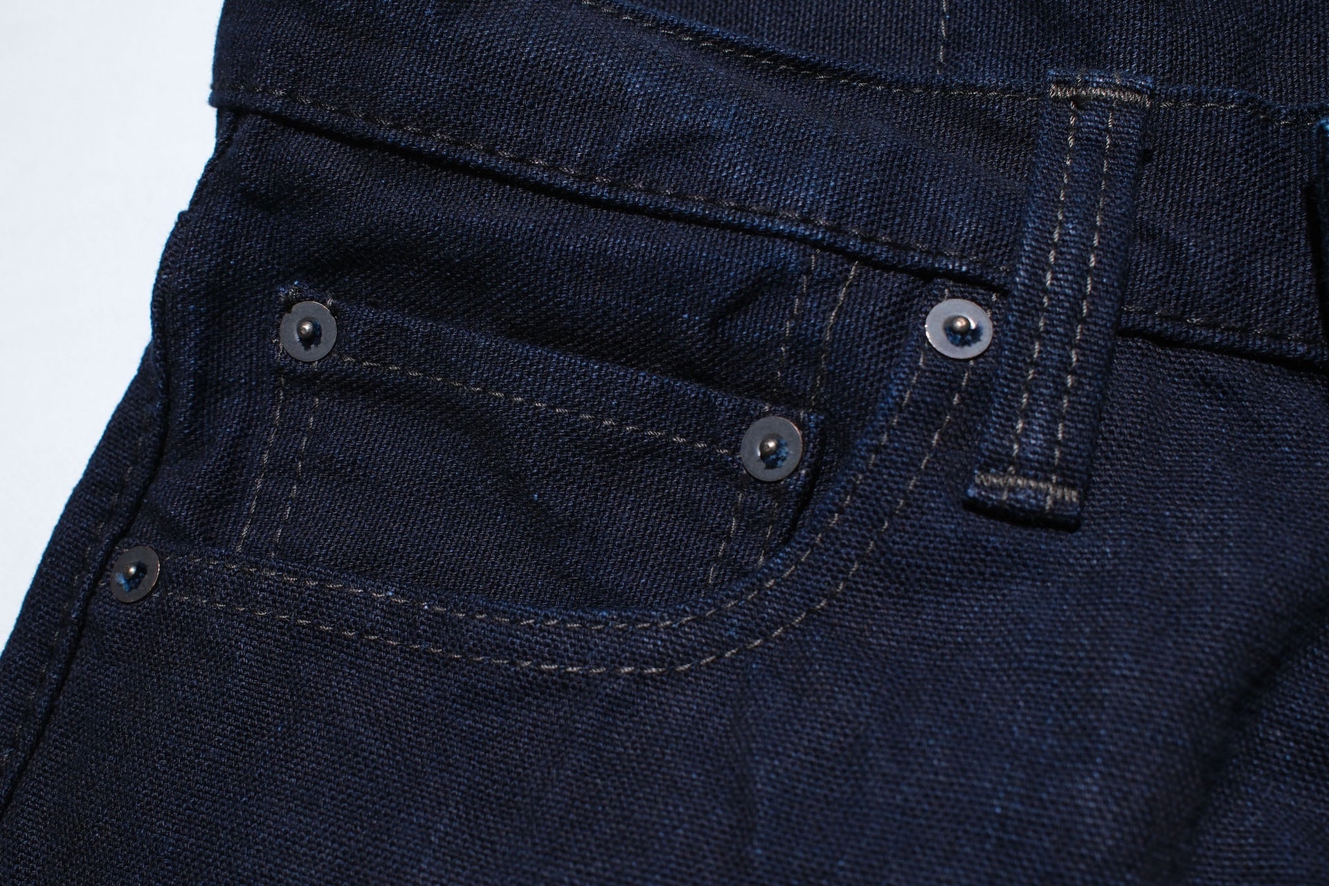 Pure Blue Japan 13.5oz Duck Canvas Trousers (Indigo)