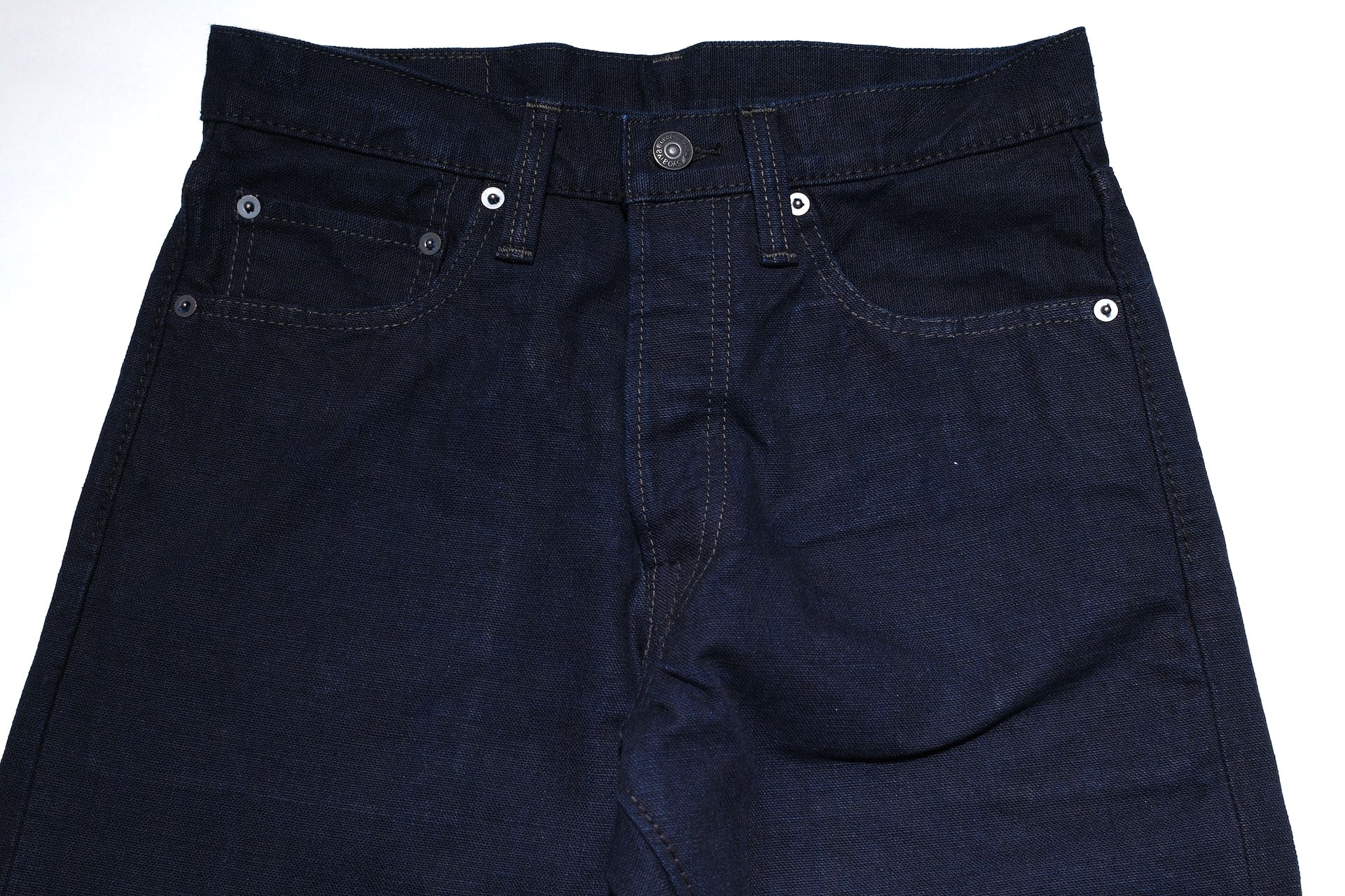 Pure Blue Japan 13.5oz Duck Canvas Trousers (Indigo)