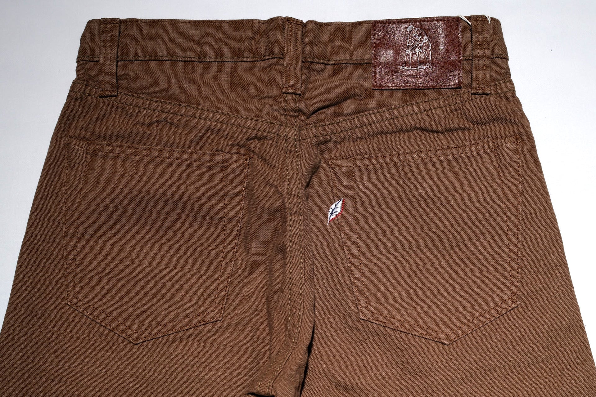 Pure Blue Japan 13.5oz Duck Canvas Trousers (Khaki)