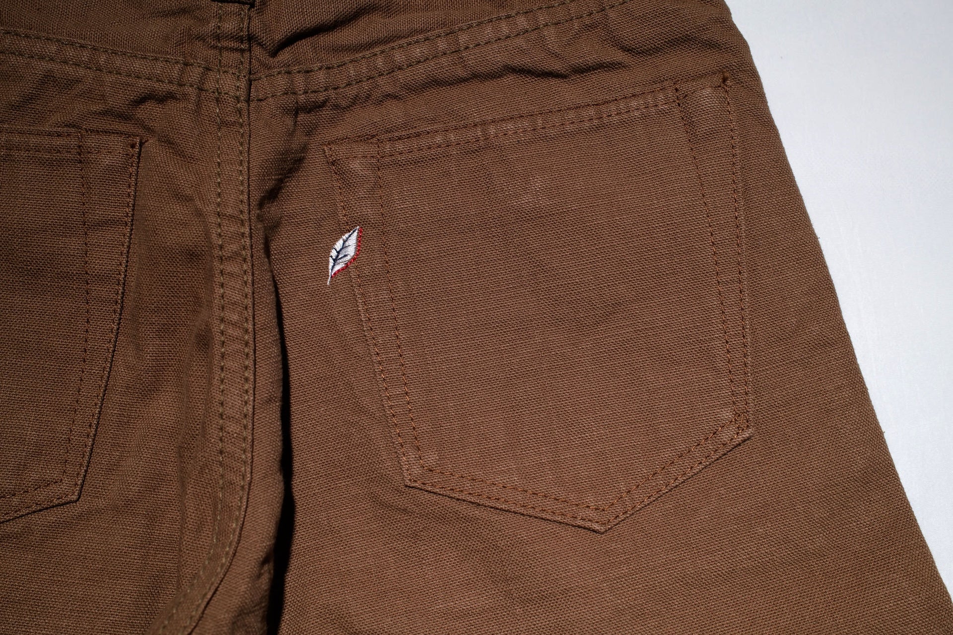 Pure Blue Japan 13.5oz Duck Canvas Trousers (Khaki)