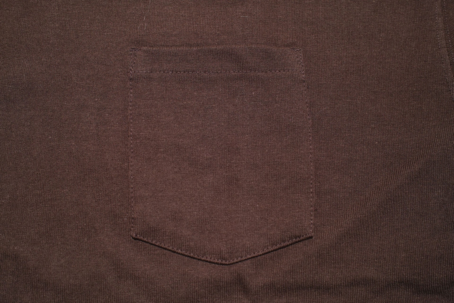 Boncoura 10oz Ultra Heavy Loopwheeled Pocket Tee (Brown)