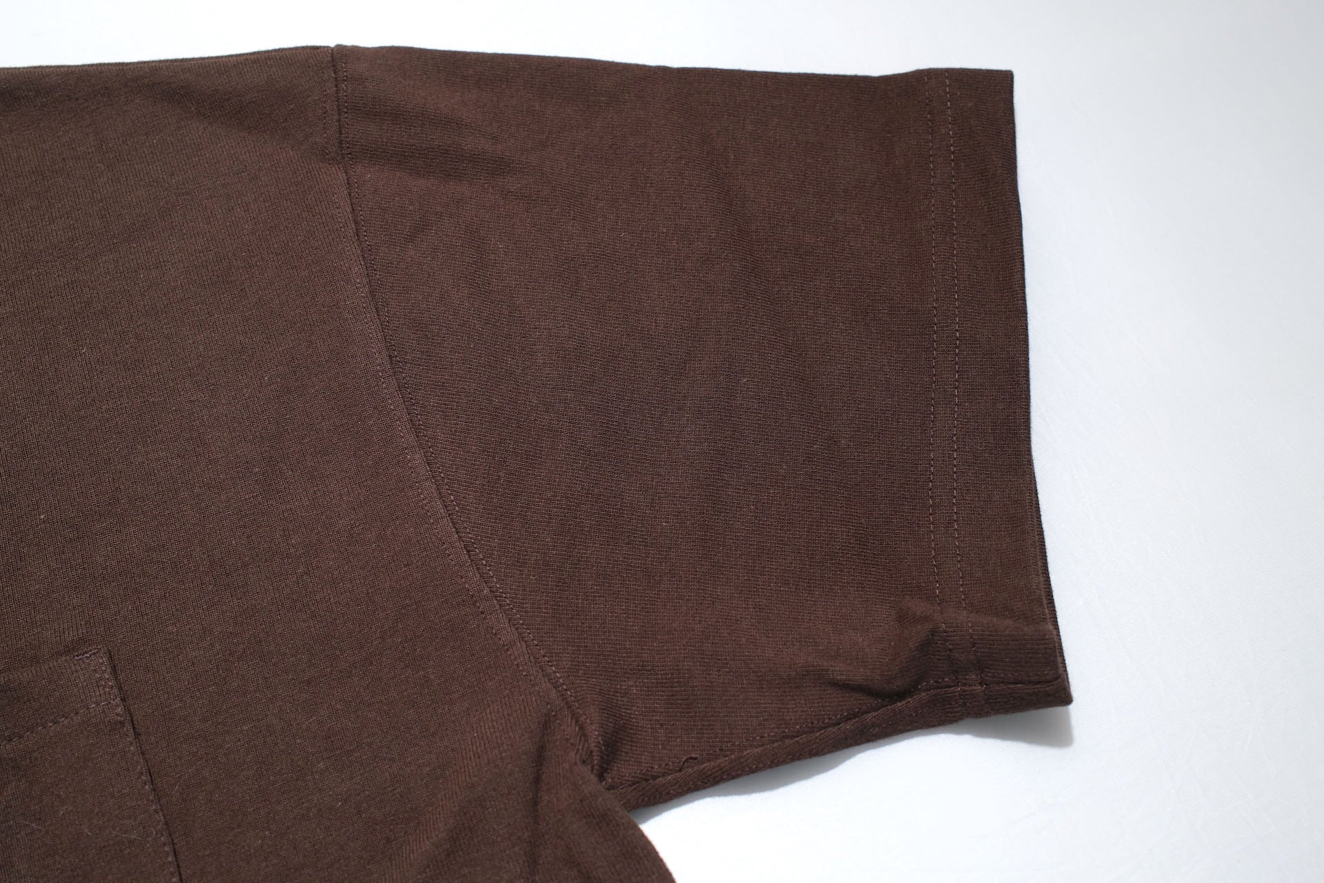 Boncoura 10oz Ultra Heavy Loopwheeled Pocket Tee (Brown)