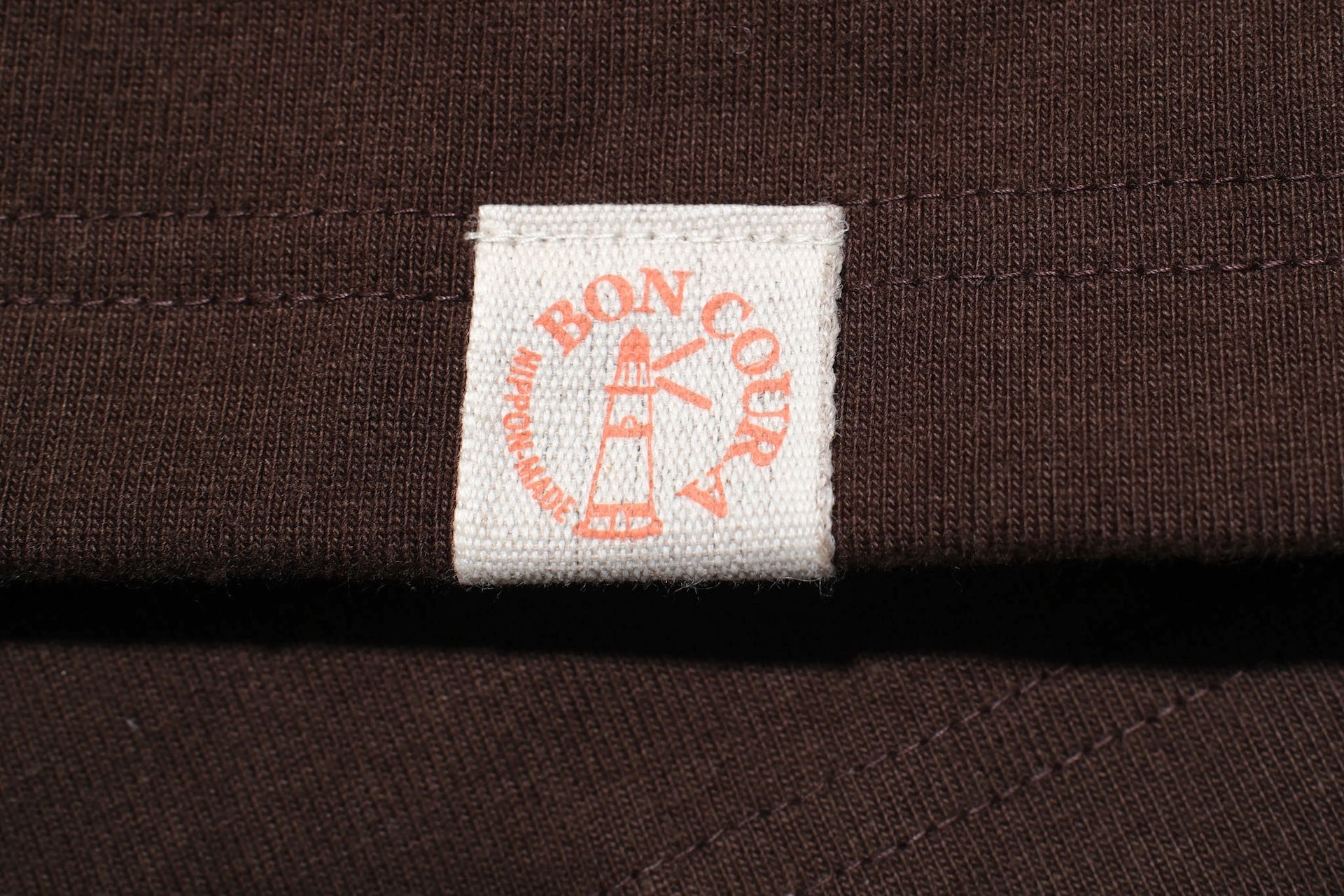 Boncoura 10oz Ultra Heavy Loopwheeled Pocket Tee (Brown)