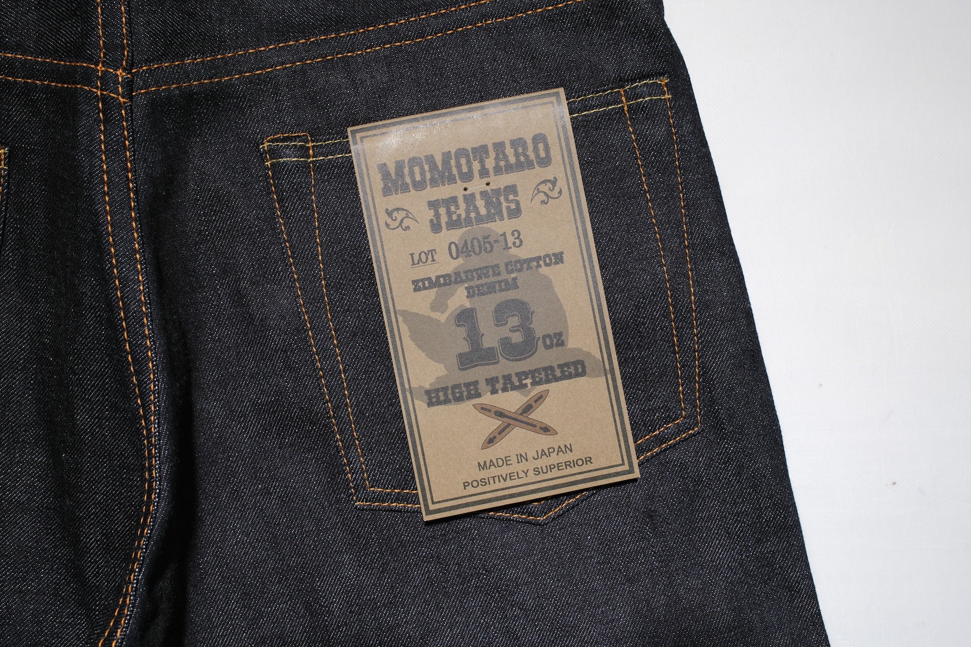 MOMOTARO JEANS 13oz 0405-13 Denim (High Tapered Fit)