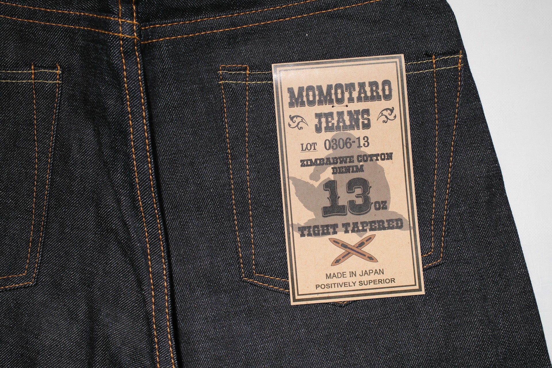 MOMOTARO JEANS 13oz 0306-13 Denim (Slim Tapered Fit)