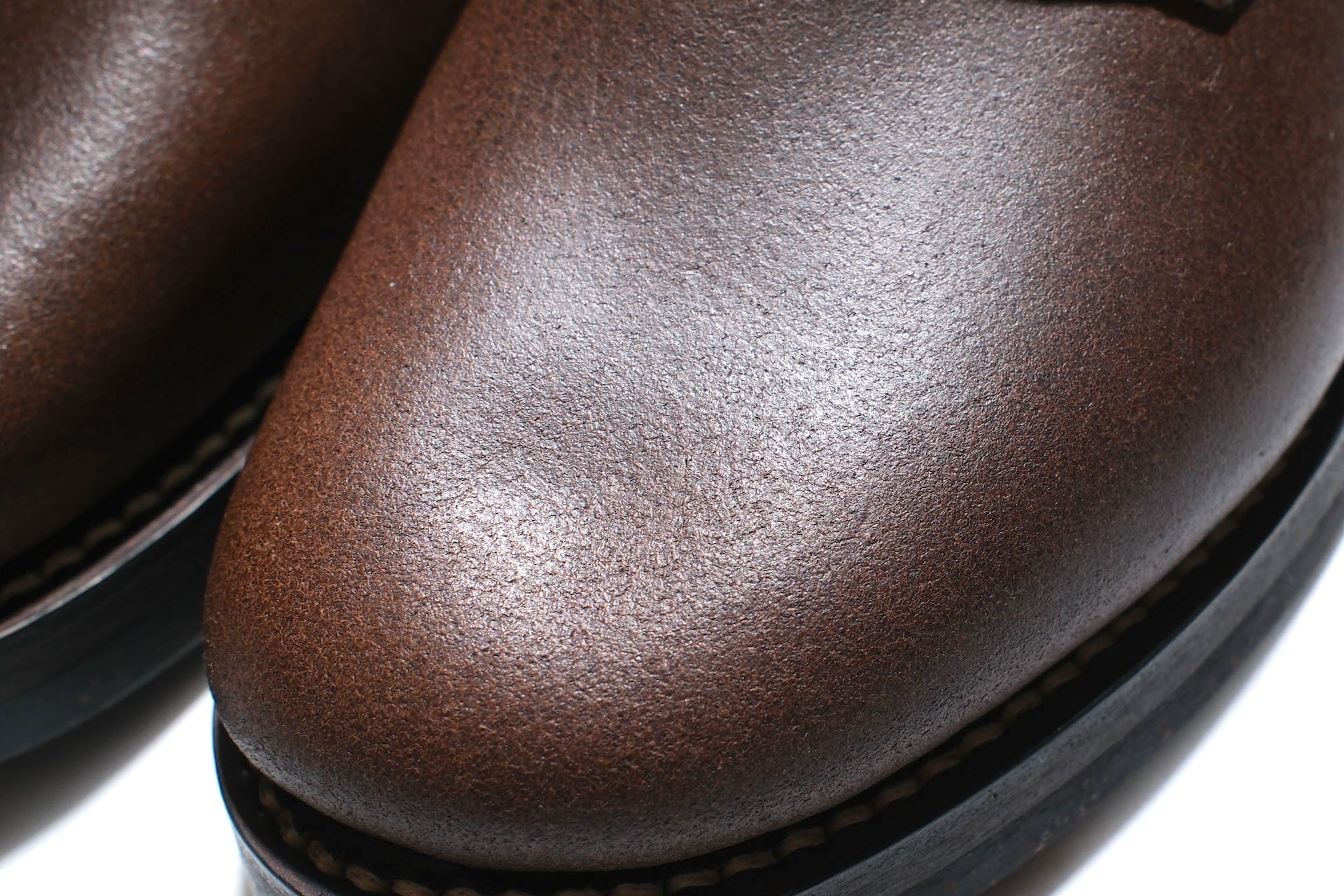 Skoob X CORLECTION Horween Waxed Cowhide "INFANTRY" Boots (Brown Tea-core)
