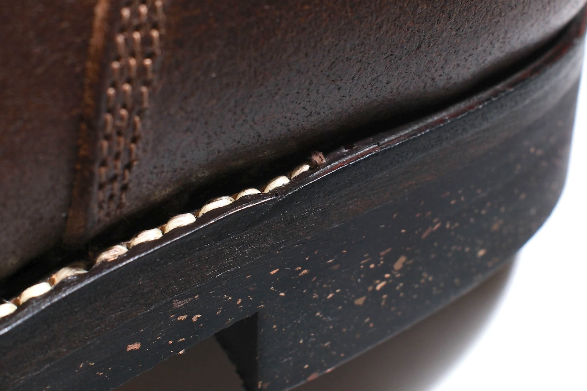 Skoob X CORLECTION Horween Waxed Cowhide "INFANTRY" Boots (Brown Tea-core)