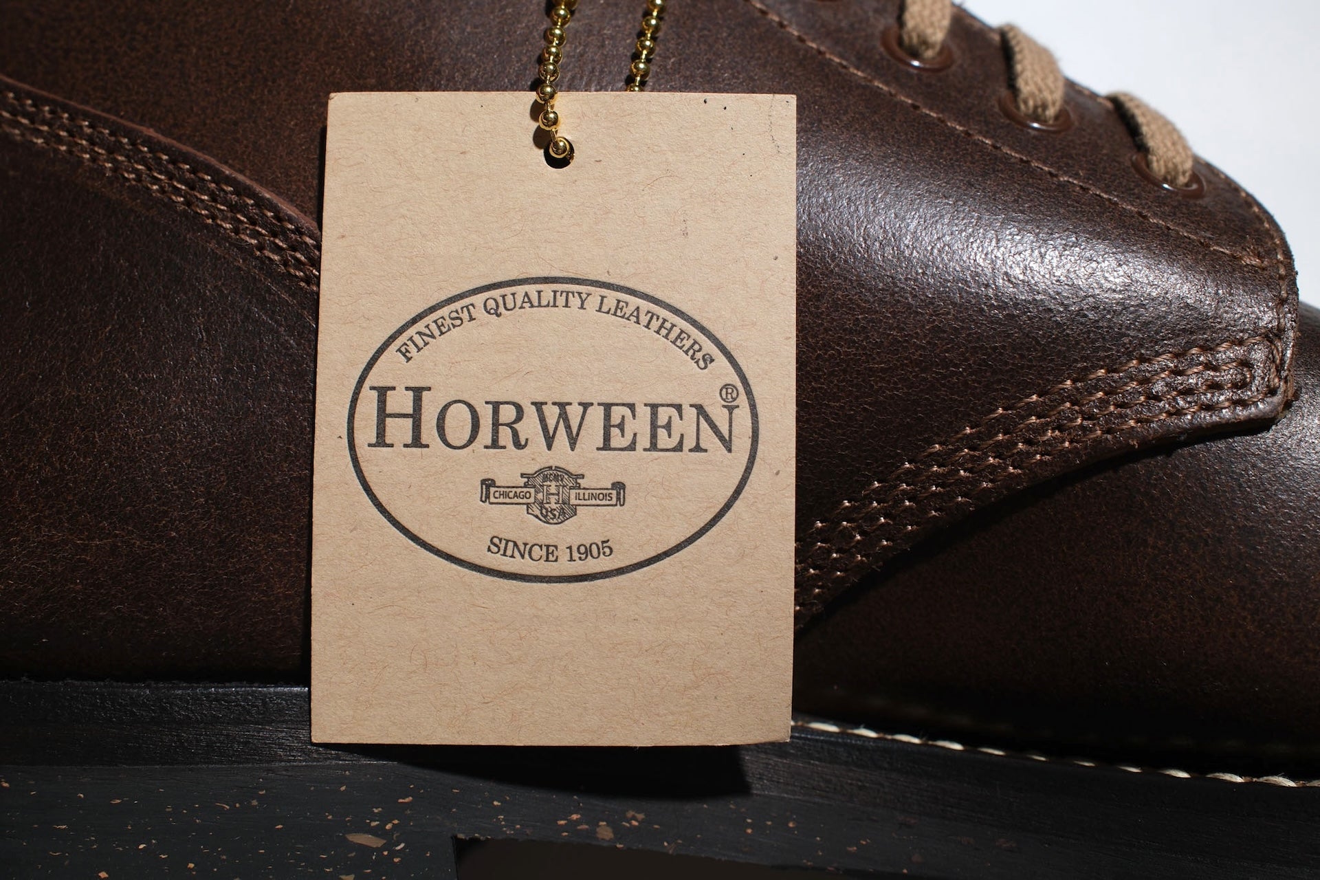 Skoob X CORLECTION Horween Waxed Cowhide "INFANTRY" Boots (Brown Tea-core)