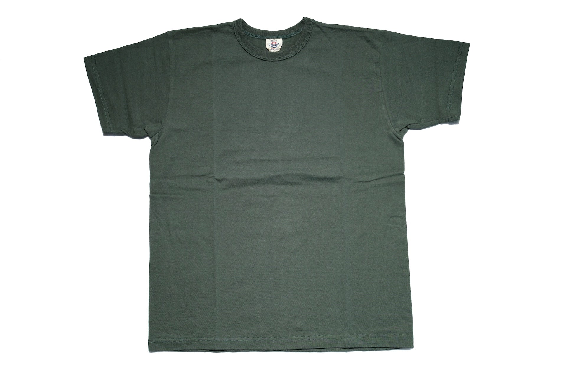 Samurai 8.5oz Loopwheeled "Overseas-Edition" Plain Tee (Moss Green)