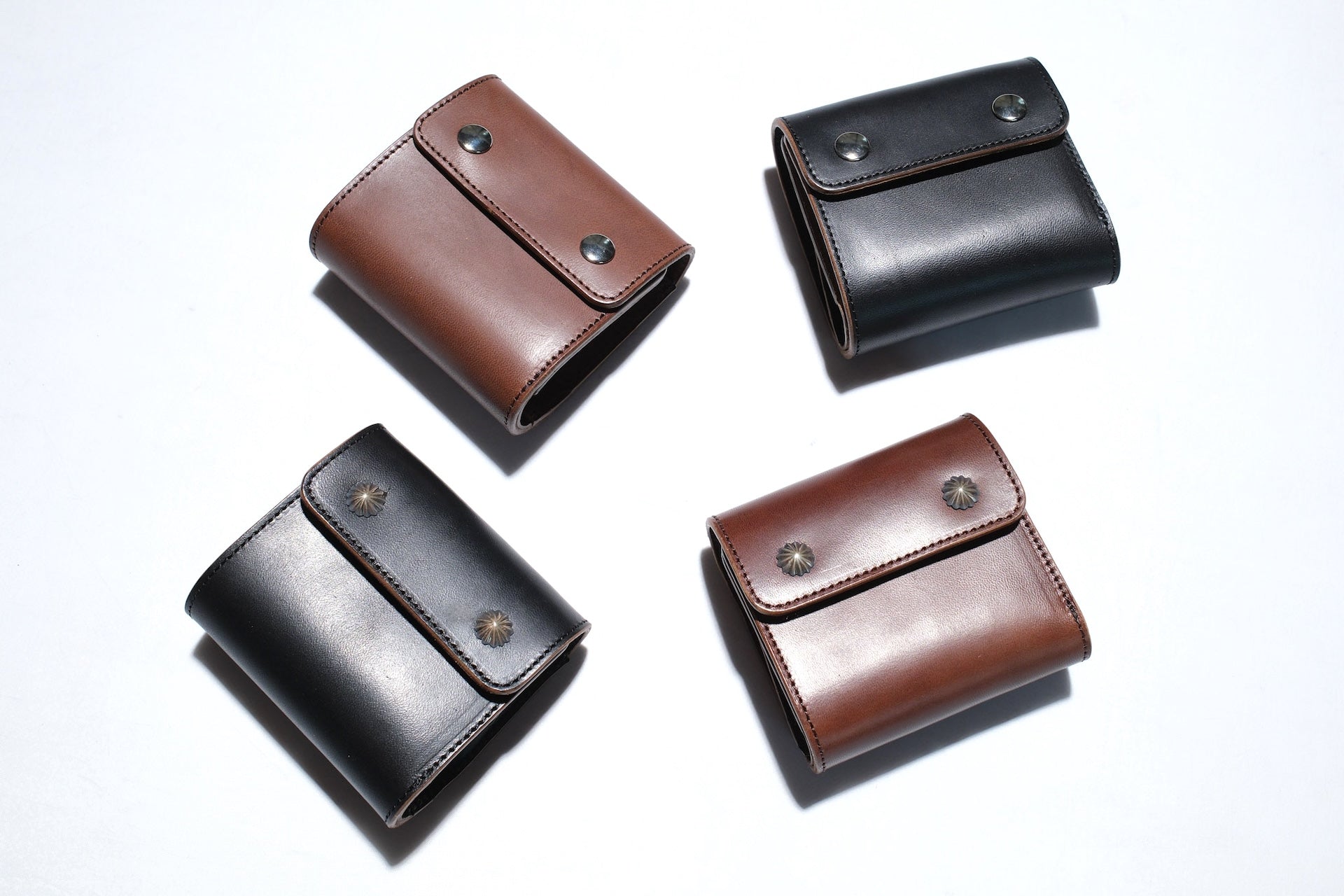 Inception by Accel Co. Horsebutt Short Trucker Wallet (Brown Tea-core)