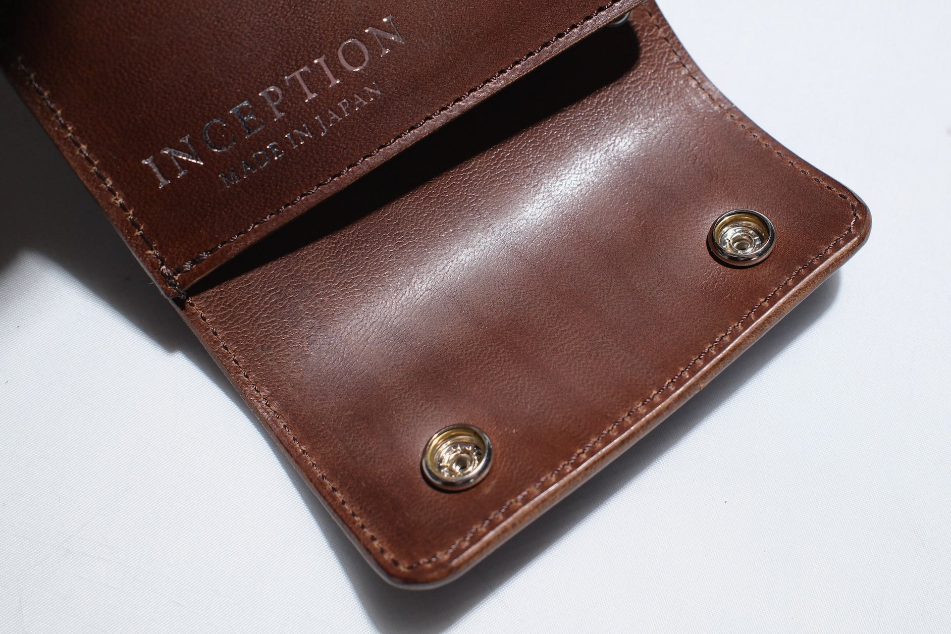 Inception by Accel Co. Horsebutt Short Trucker Wallet (Brown Tea-core)