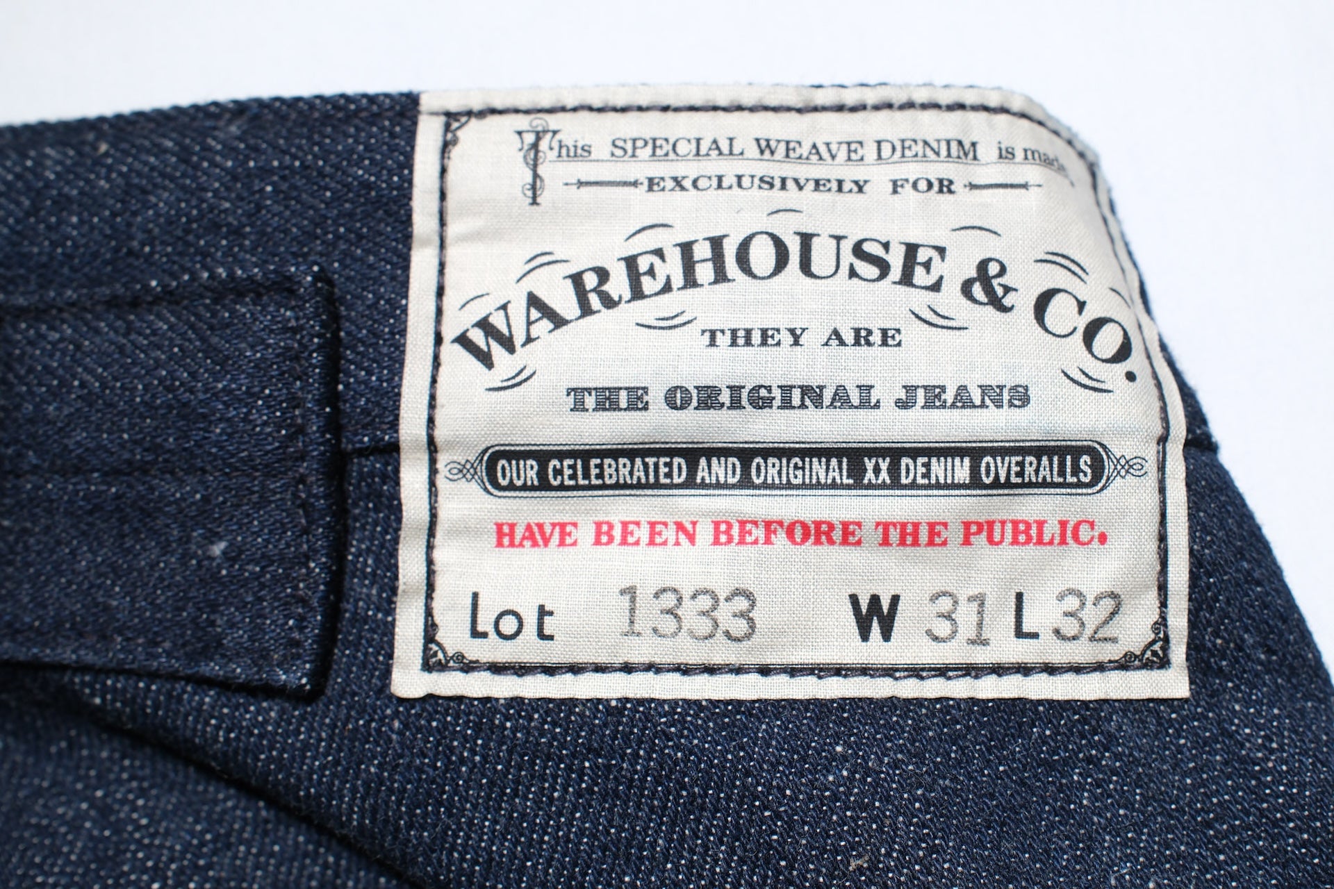 Warehouse 13.5oz Indigo Dyed "No.3 Series" Selvage Denim Overalls (Classic Straight fit)