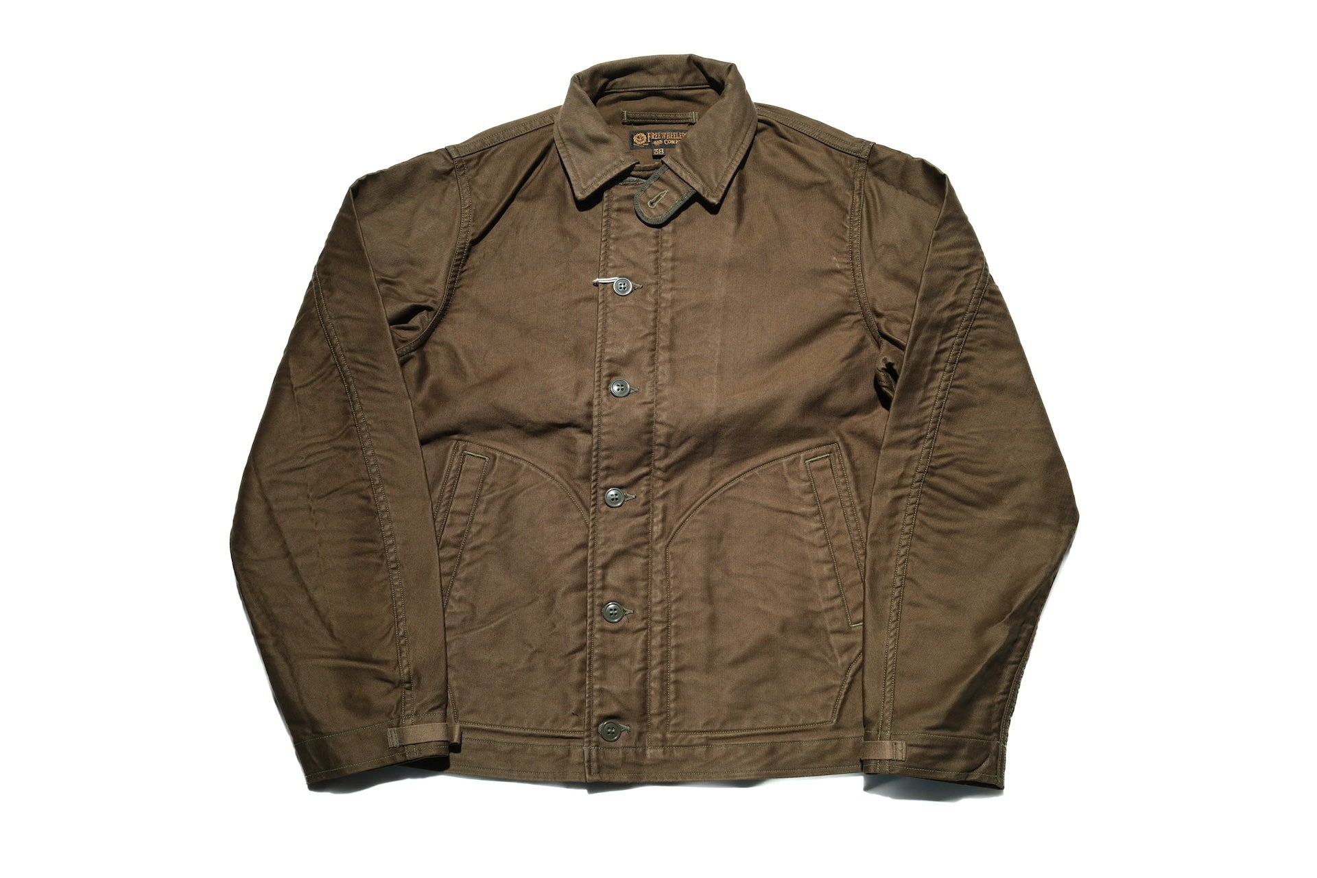 Freewheelers "Deck Worker" Jacket (Dark Khaki Green)