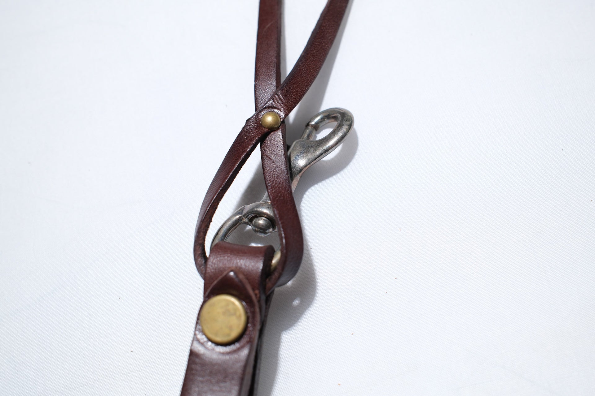 Hollywood Trading Company Snap Key Holder with Yellow Crystal (Dark Brown Tea-core)