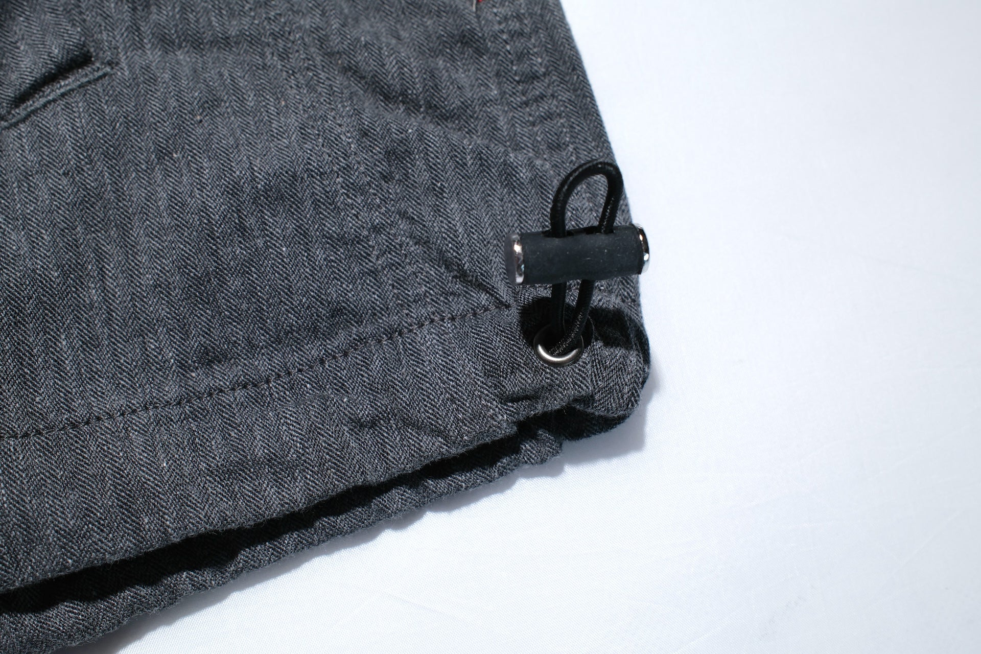 Pure Blue Japan "All-Seasons" HBT Hooded Pullover (Heather Grey X Black)