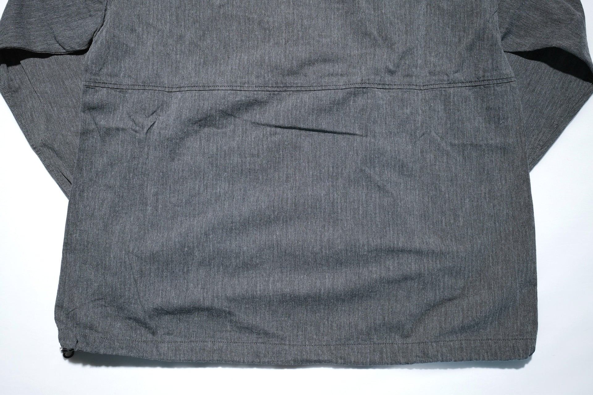 Pure Blue Japan "All-Seasons" HBT Hooded Pullover (Heather Grey X Black)