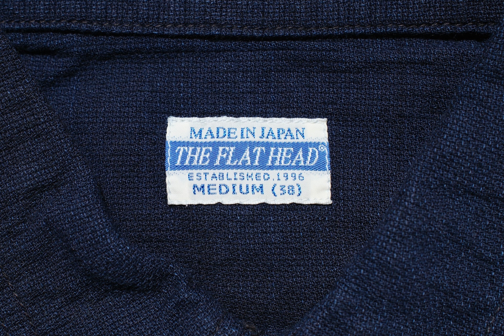 The Flat Head Indigo Dyed Selvage Dobby Western Shirt