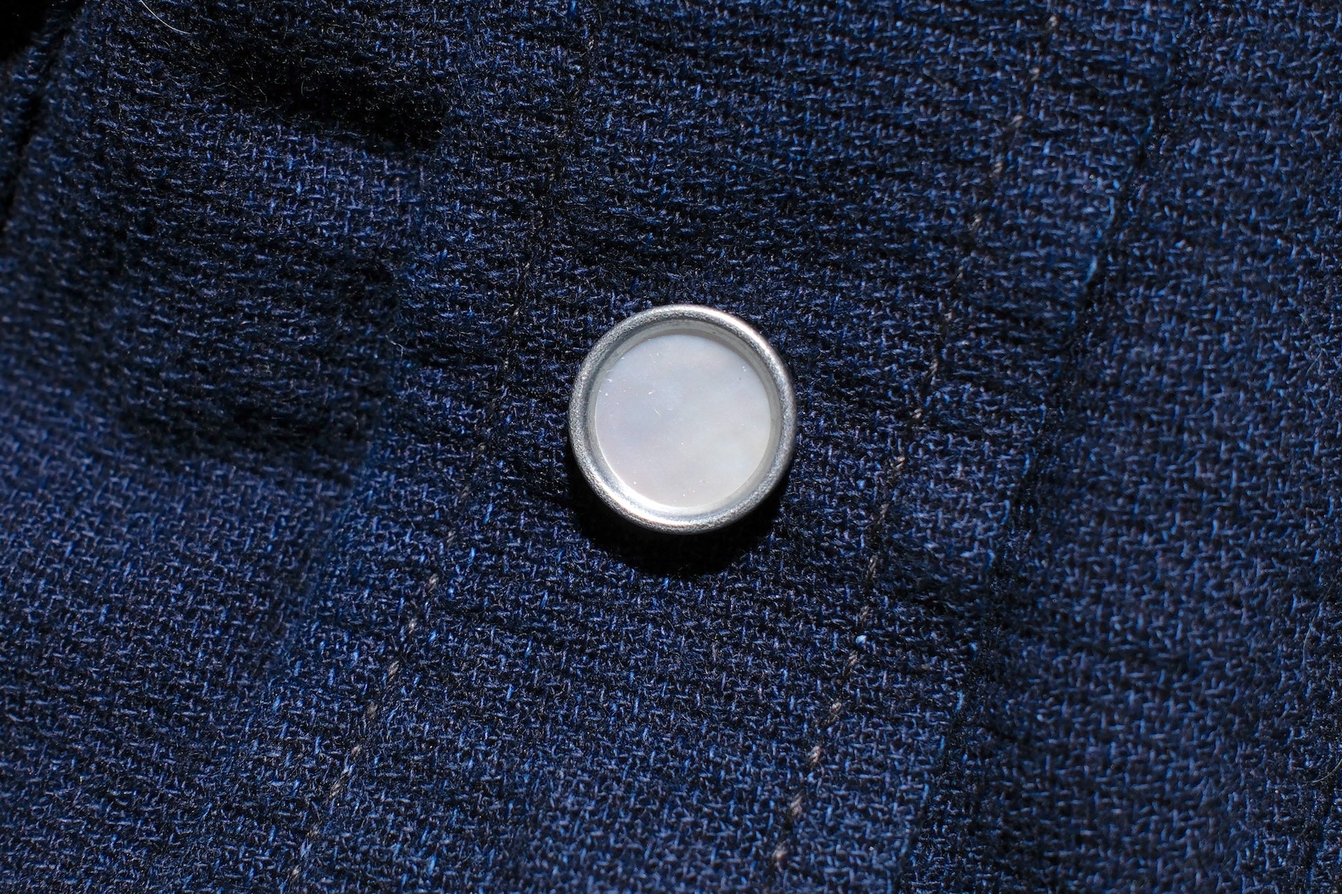 The Flat Head Indigo Dyed Selvage Dobby Western Shirt