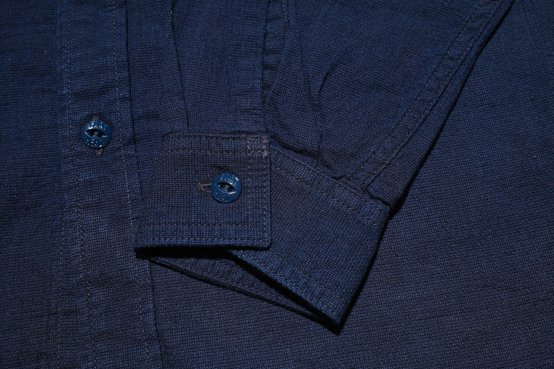 The Flat Head Indigo Dyed Selvage Dobby Work Shirt