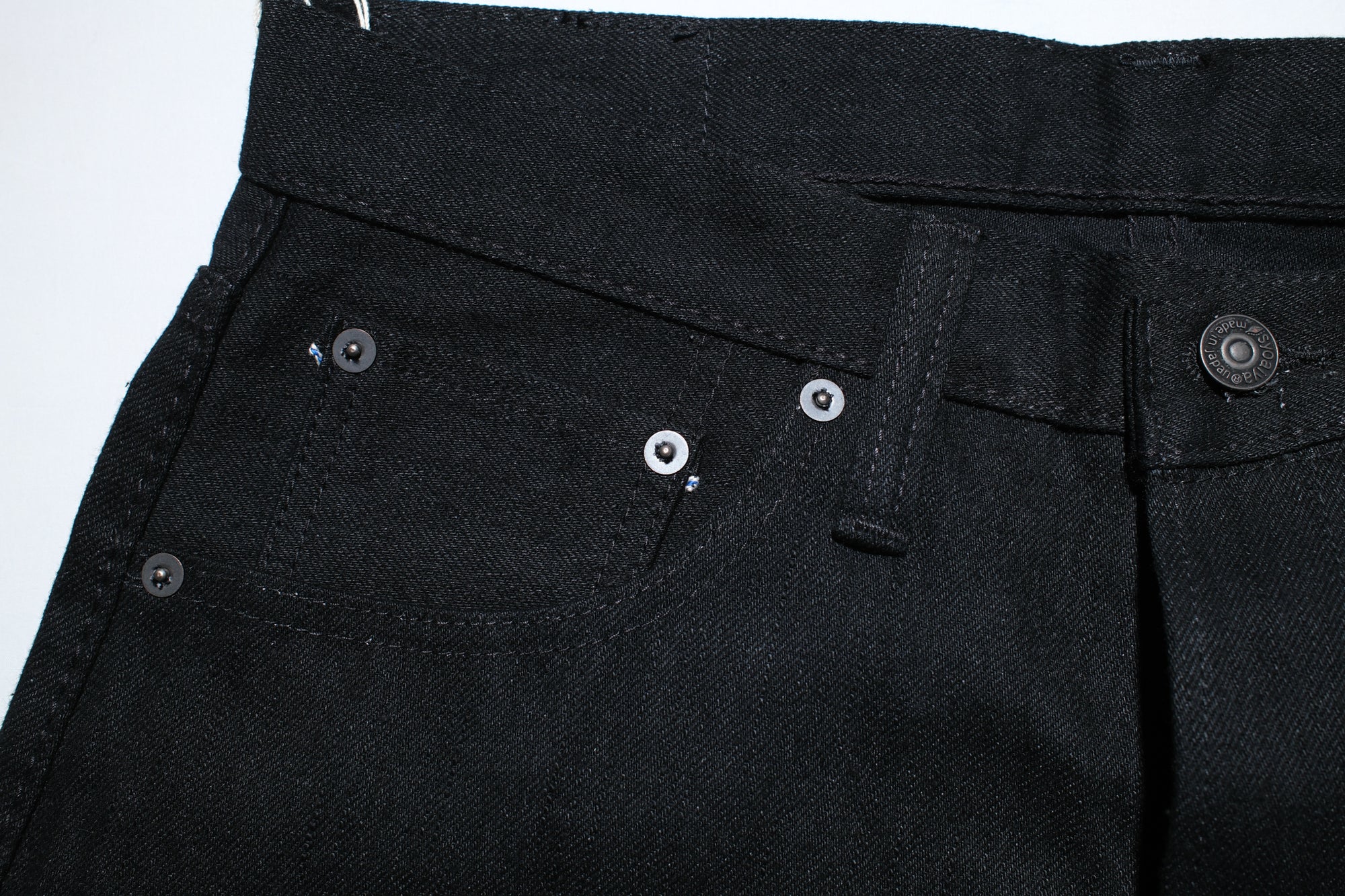 Pure Blue Japan 14oz XX-019-BK "Ultimate Black" Denim (Relaxed Tapered fit)