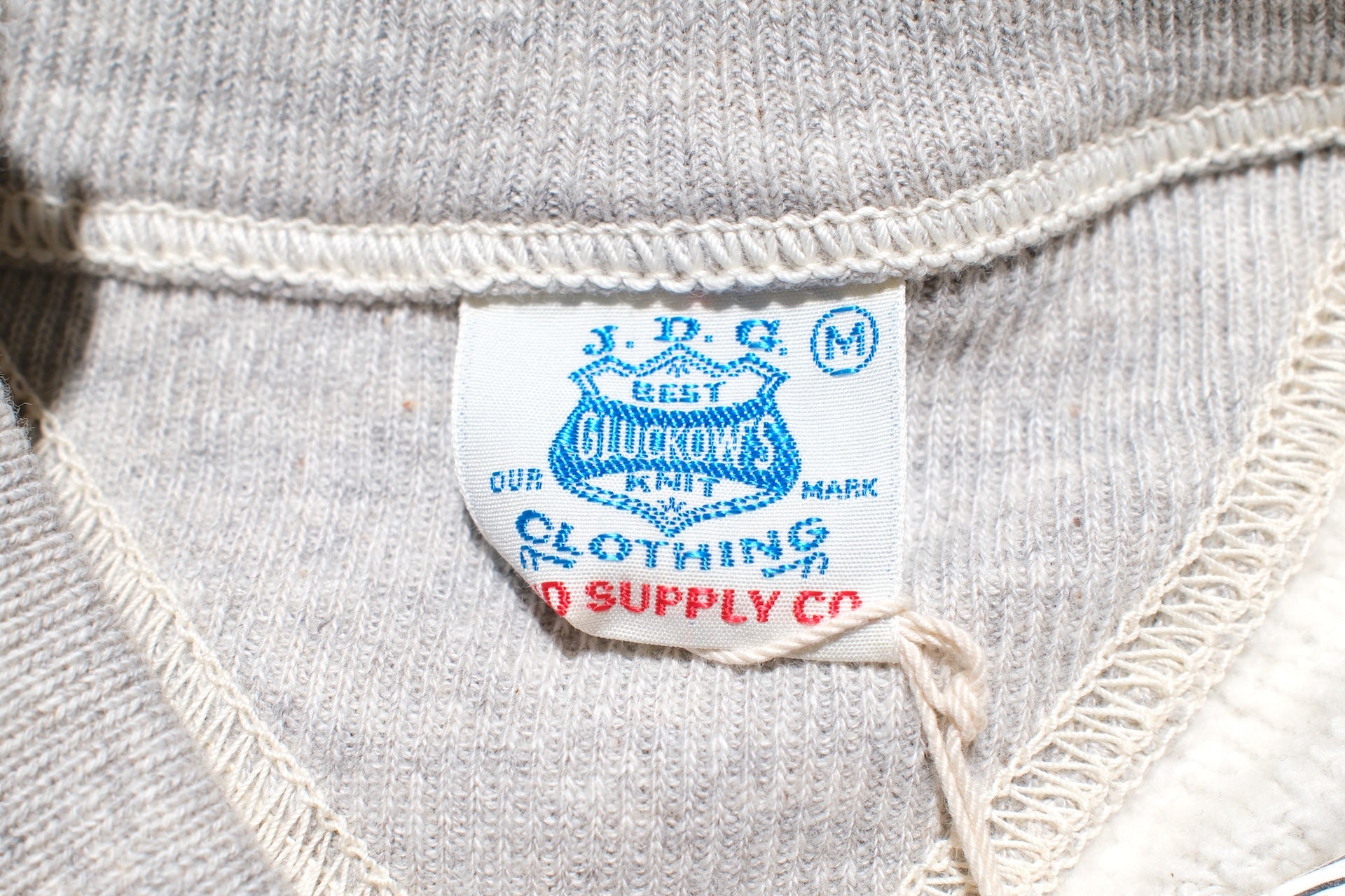 John Gluckow X Warehouse Co. 10oz Loopwheeled "Naval Training" Sweatshirt (Oatmeal)