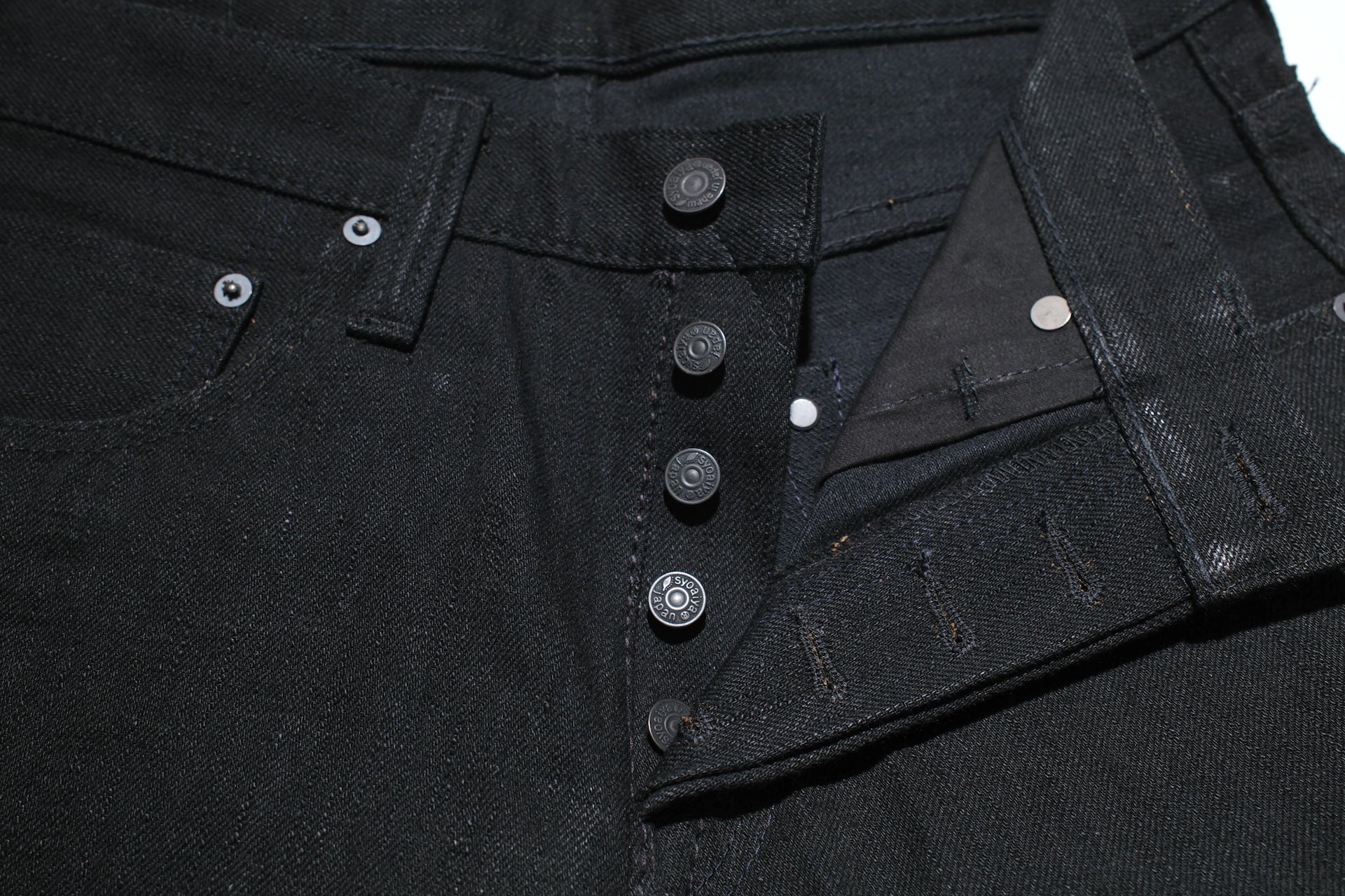 Pure Blue Japan 14oz "Black Teacore" TCD-013-BK Denim (Slim Tapered fit)